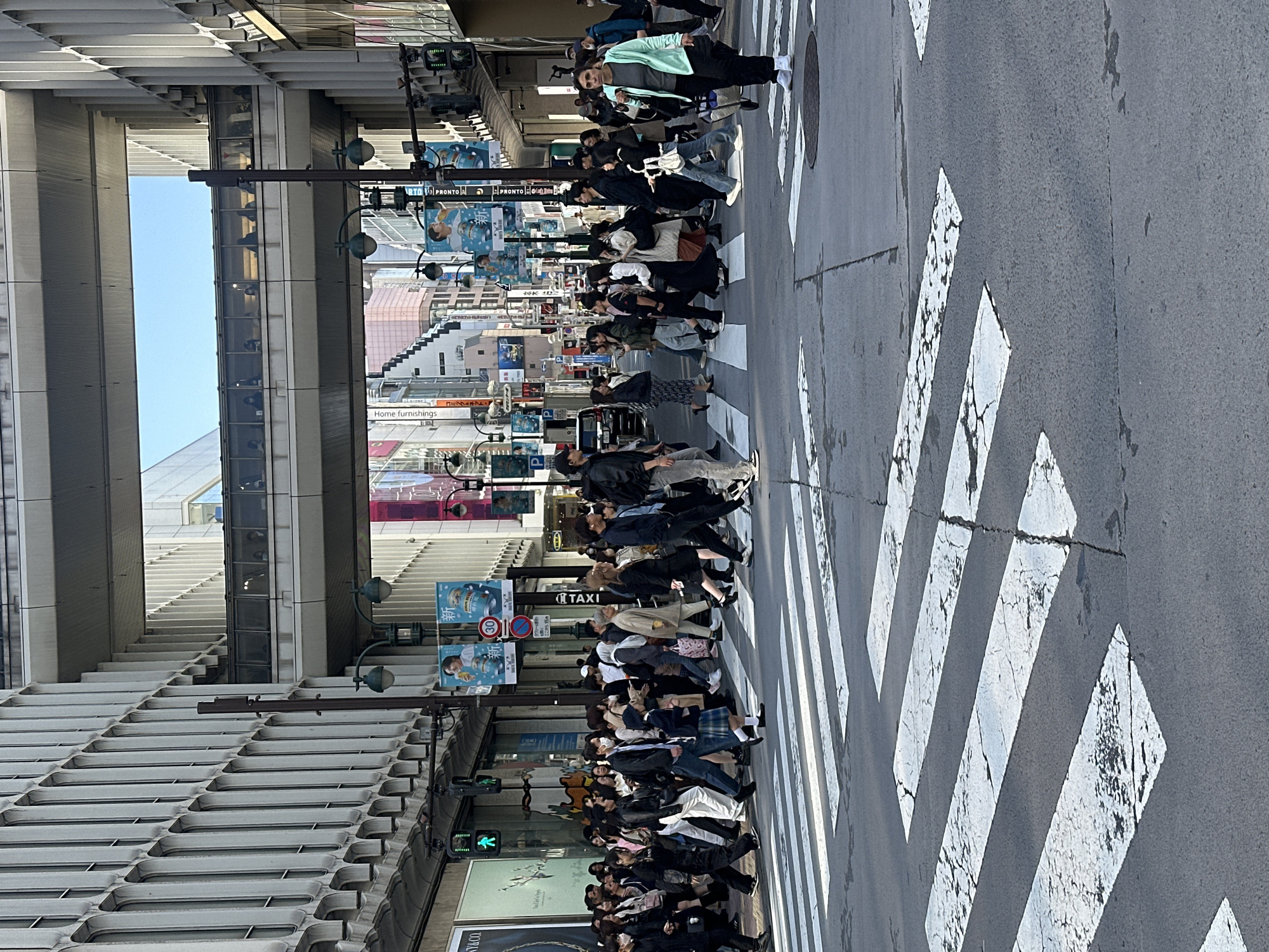 Morning pedestrian traffic observed at Shibuya crossing, Tokyo