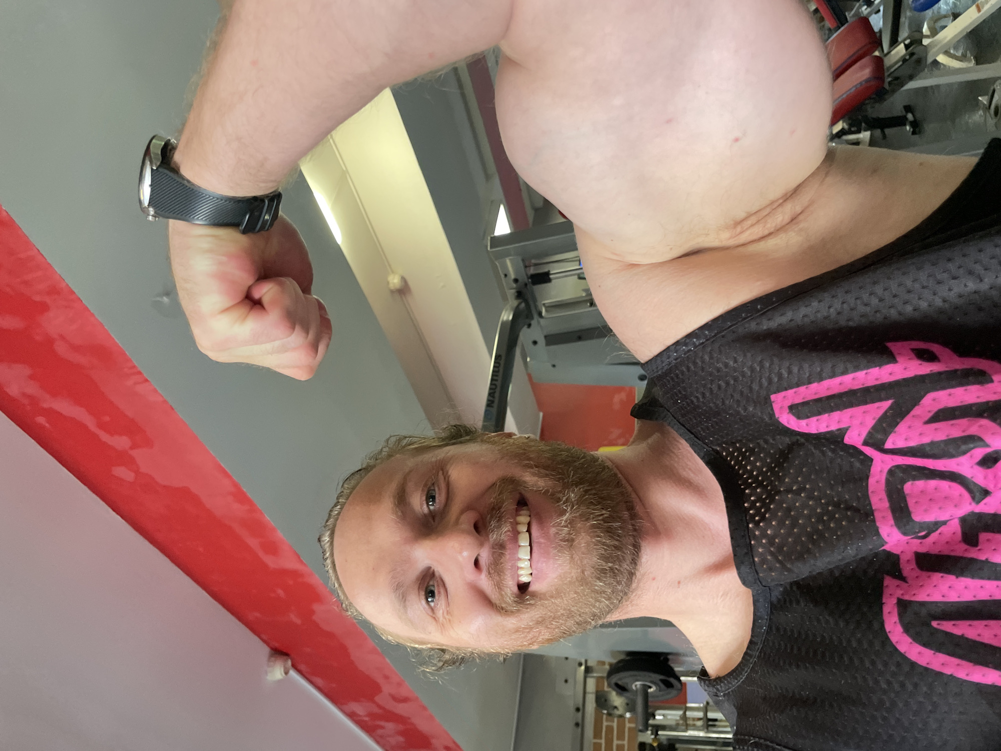 Morning strength training session at a Saint Petersburg gym
