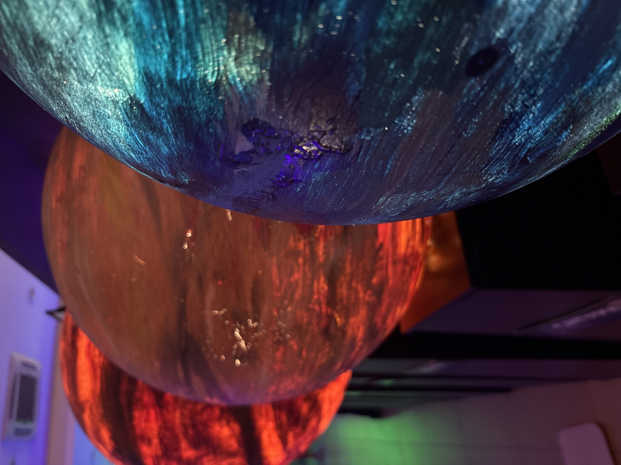 Planet model display observed in Kazan educational exhibit