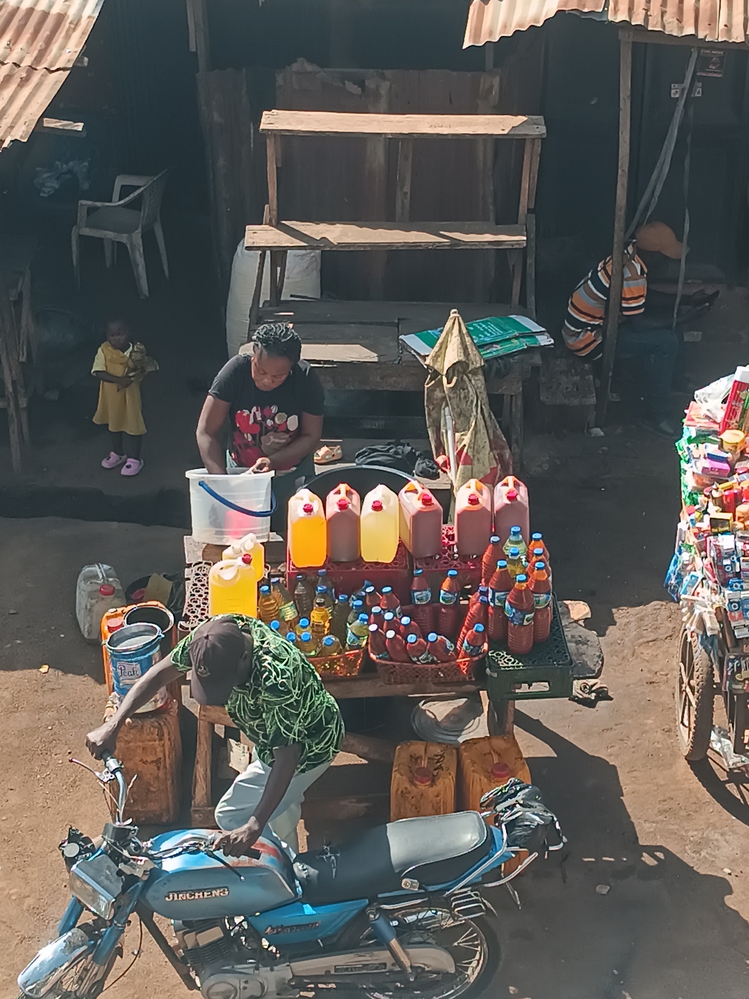 Daily street life documented in Bukuru, Nigeria marketplace areas