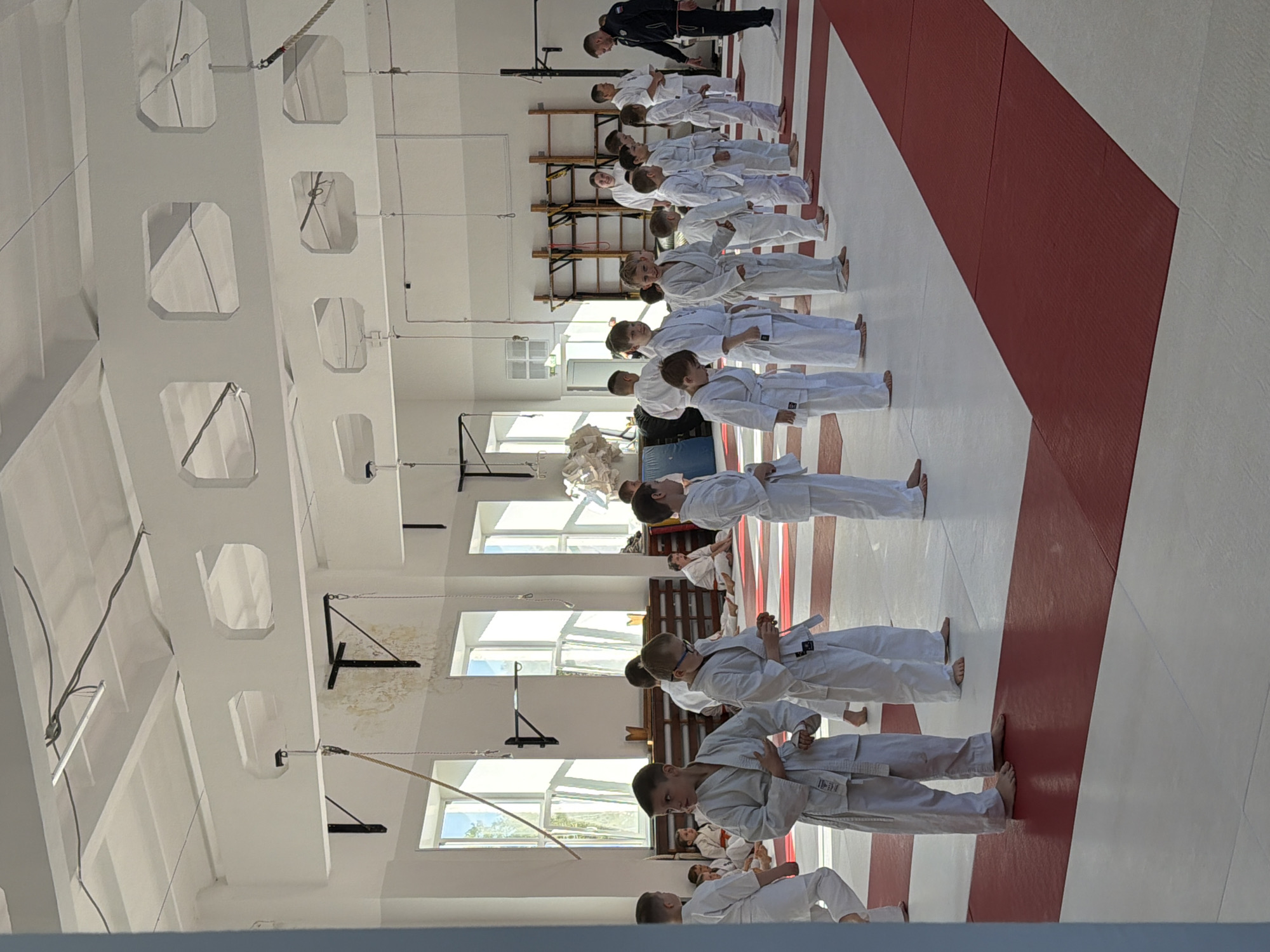Children's martial arts class held in Chaikovsky, Russia dojo