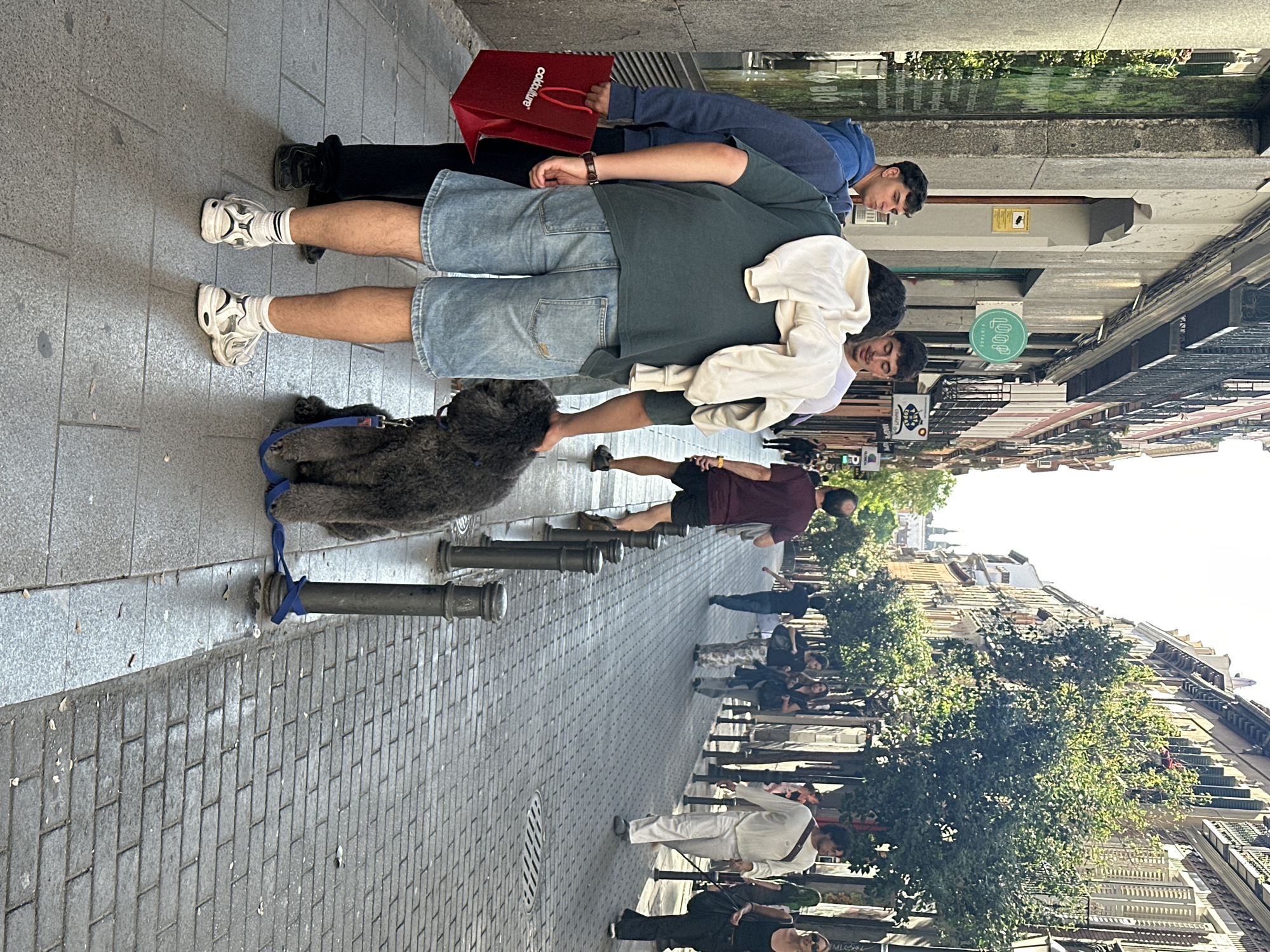 Street photography captures Madrid neighborhood scene Wednesday afternoon