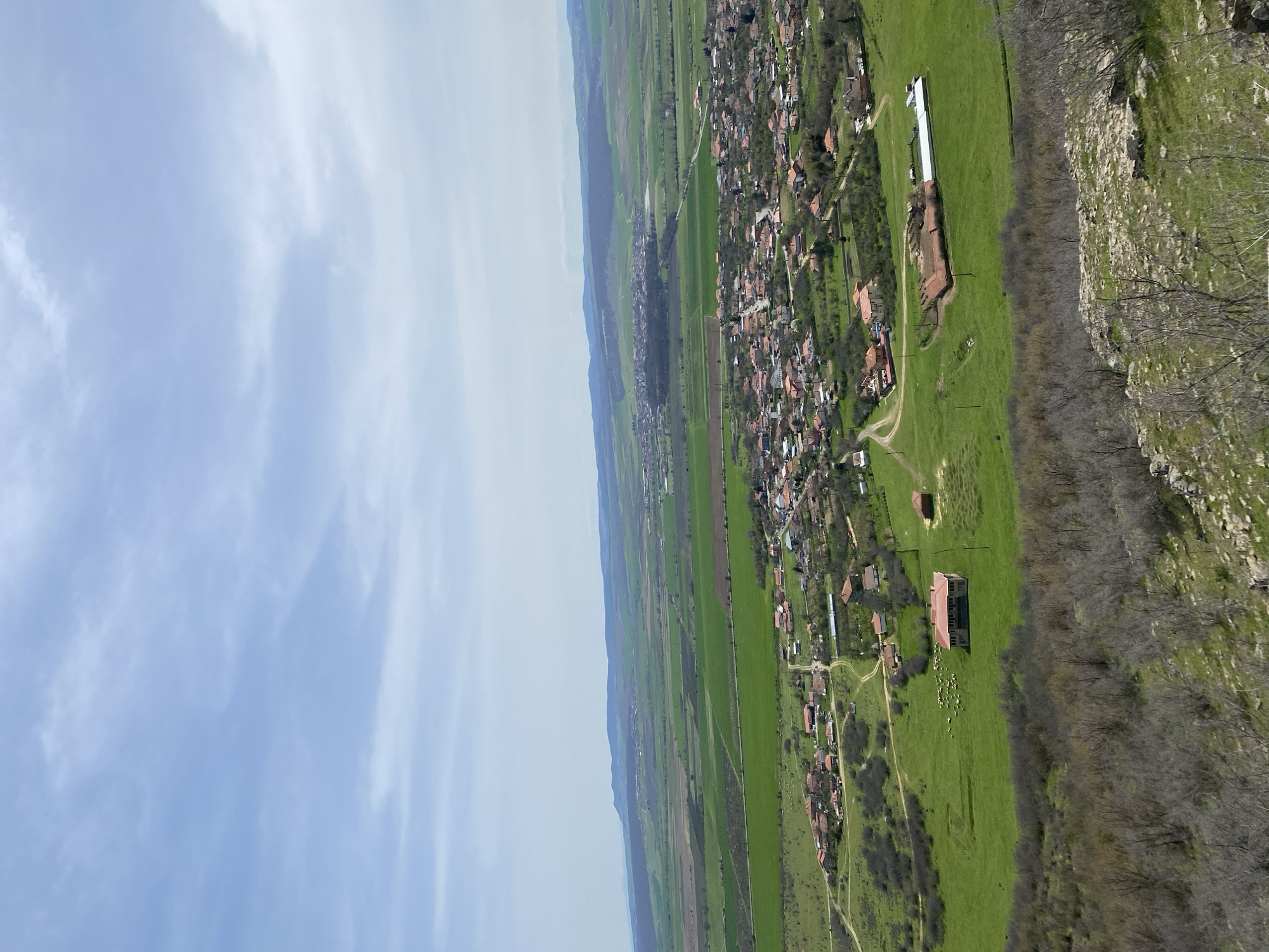 Rural Bulgarian village Goritsa captured in aerial documentation