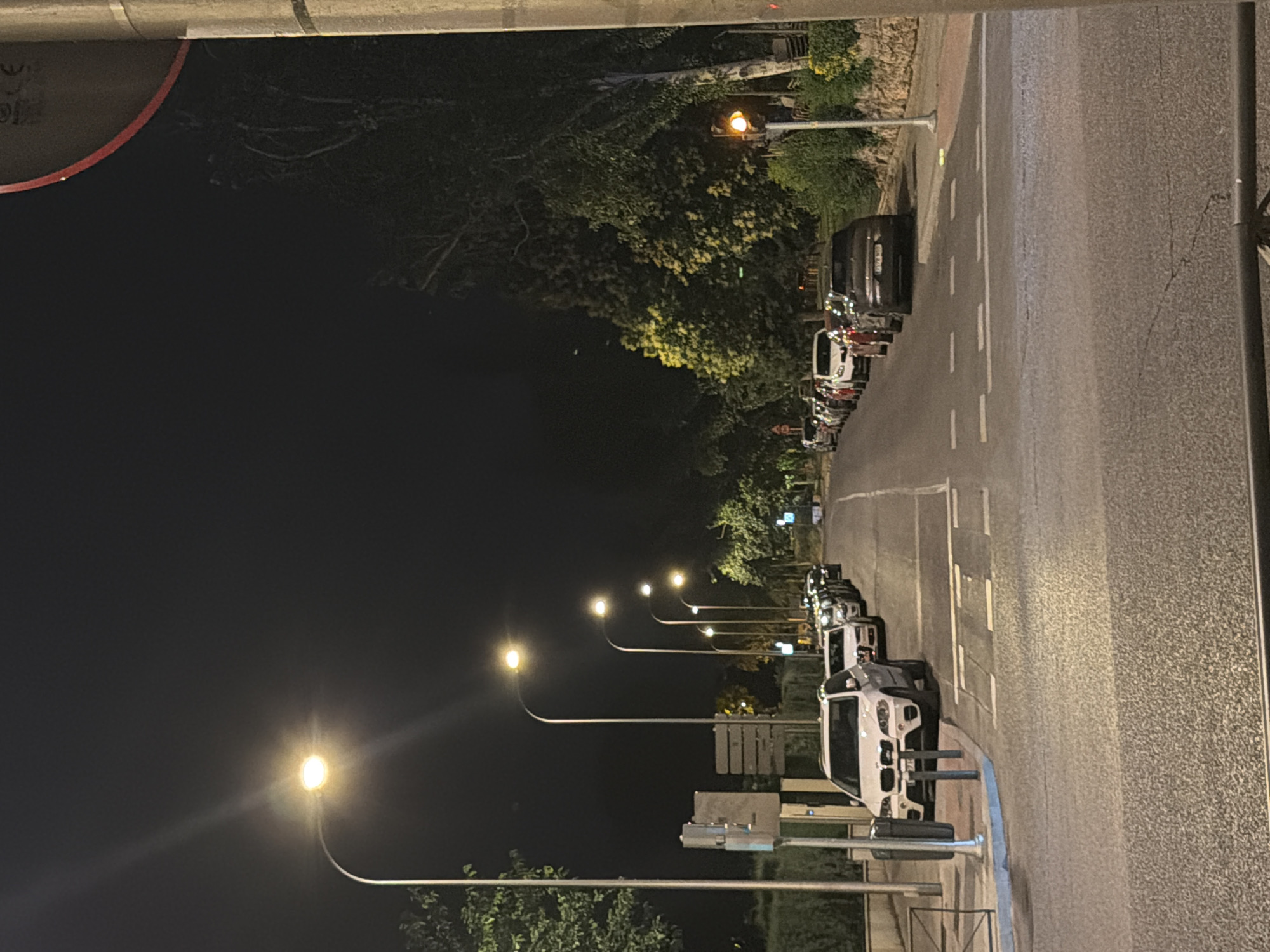 Late-night neighborhood drift through Madrid streets