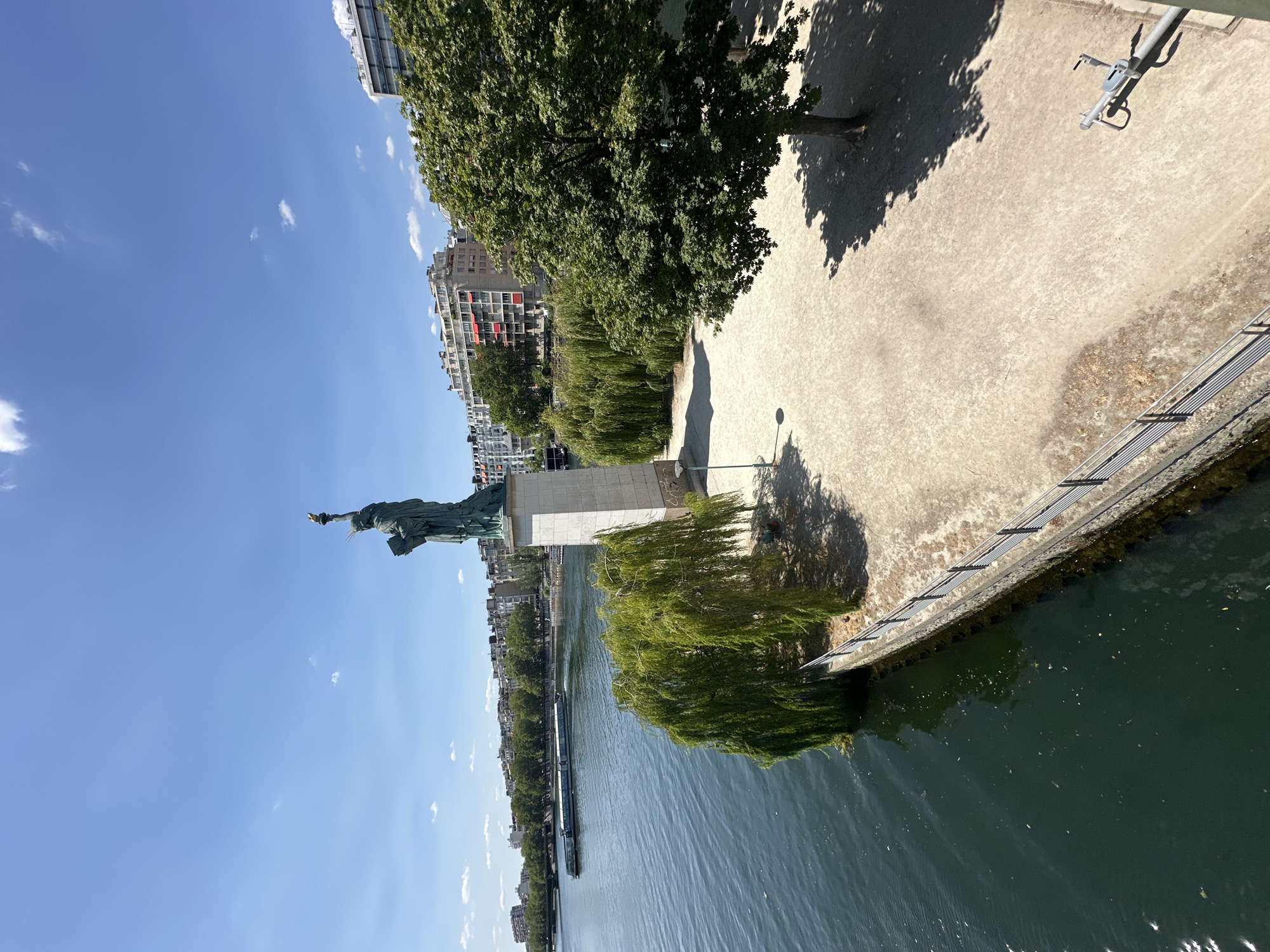 Paris's Seine-side Liberty replica, up close and from all angles