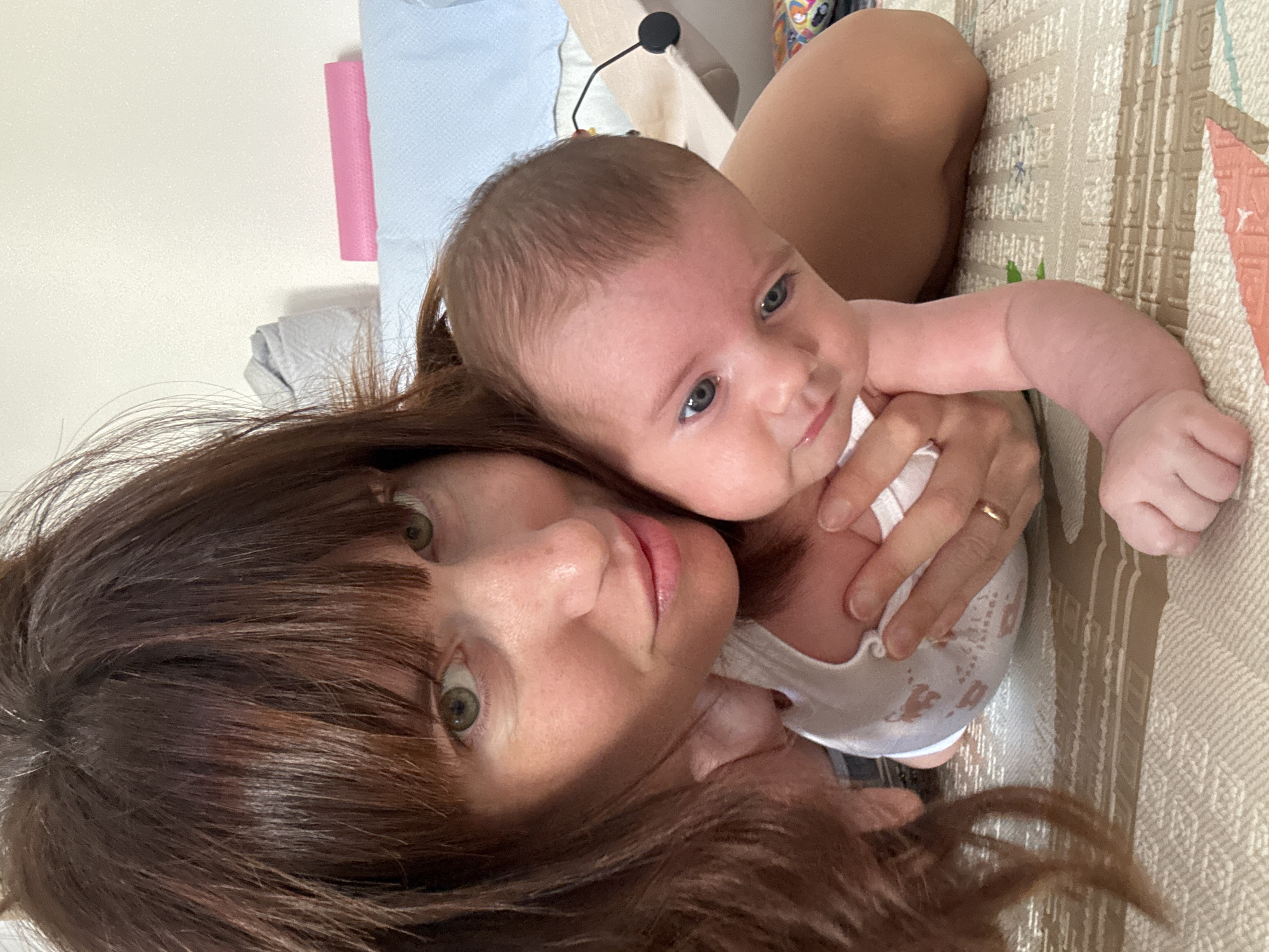 Newborn morning at home in Isola delle Femmine, Sicily