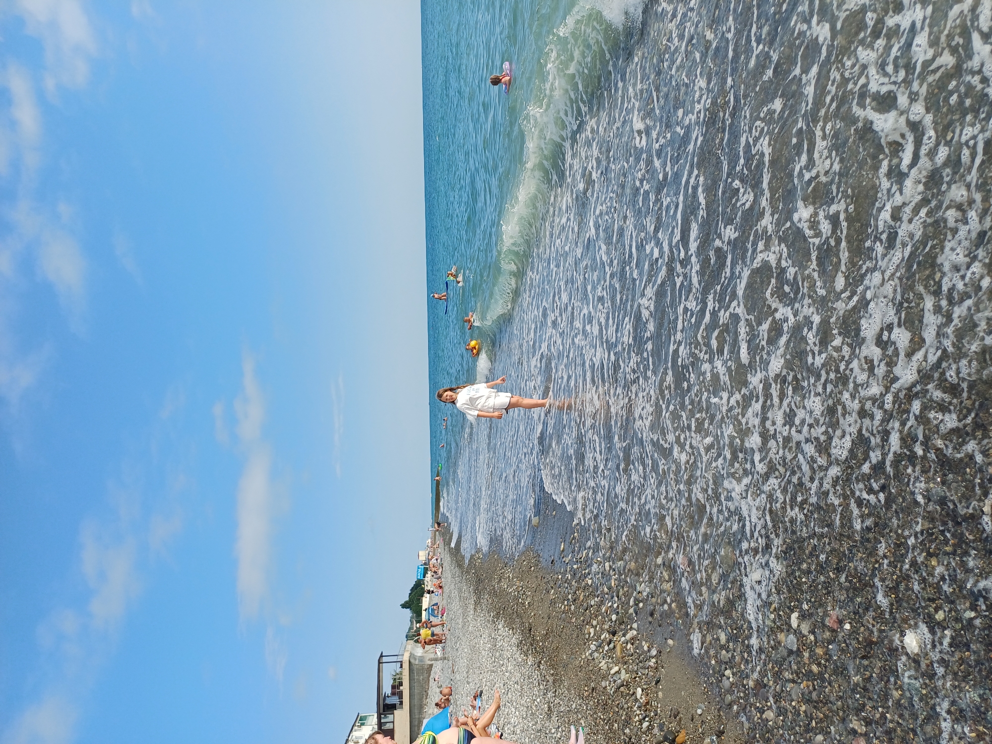 Sochi beach day: swimming, sunbathing, and parasailing on the Black Sea