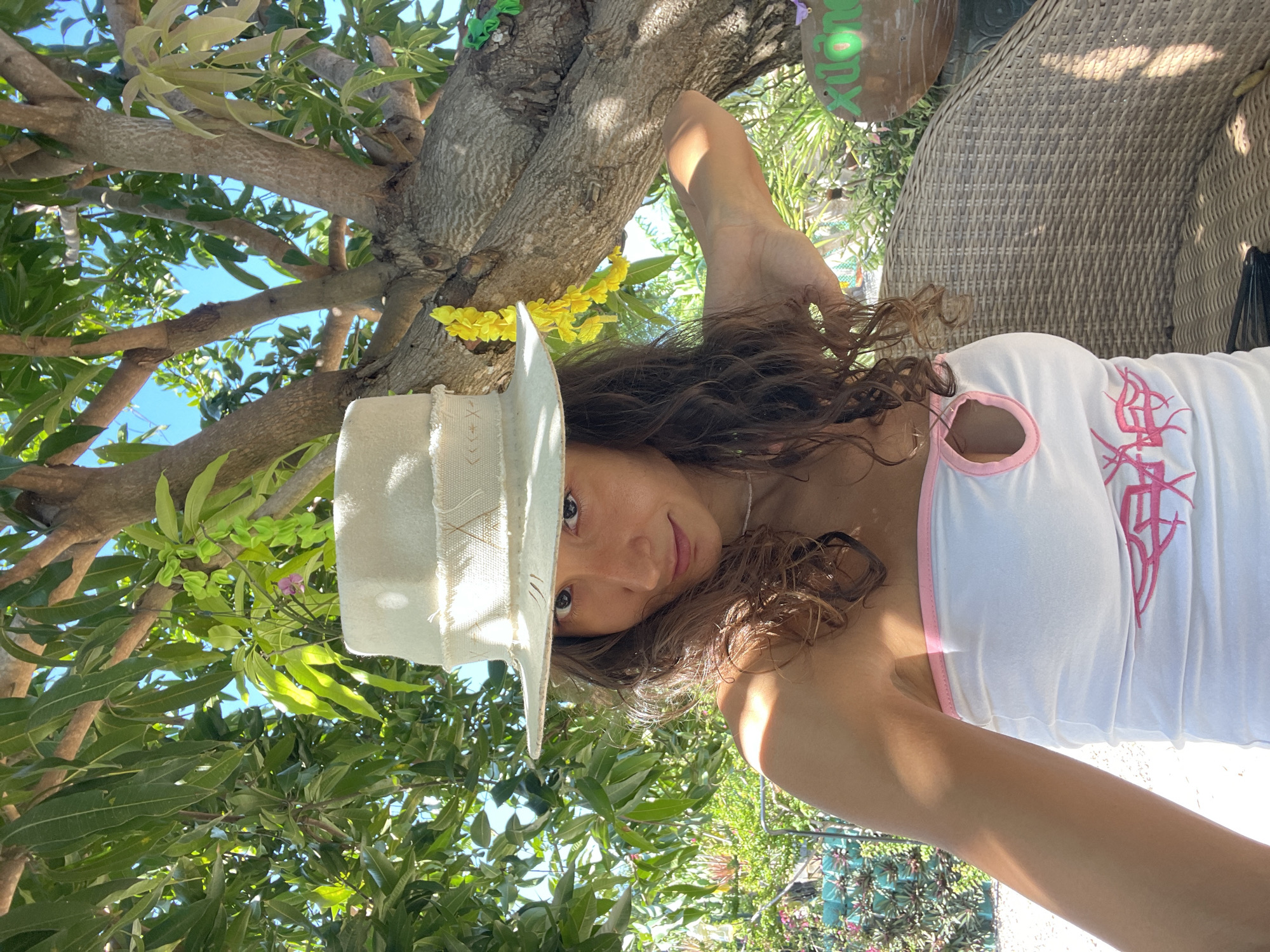 Garden swing photo session in Mui Ne with poodle cameo