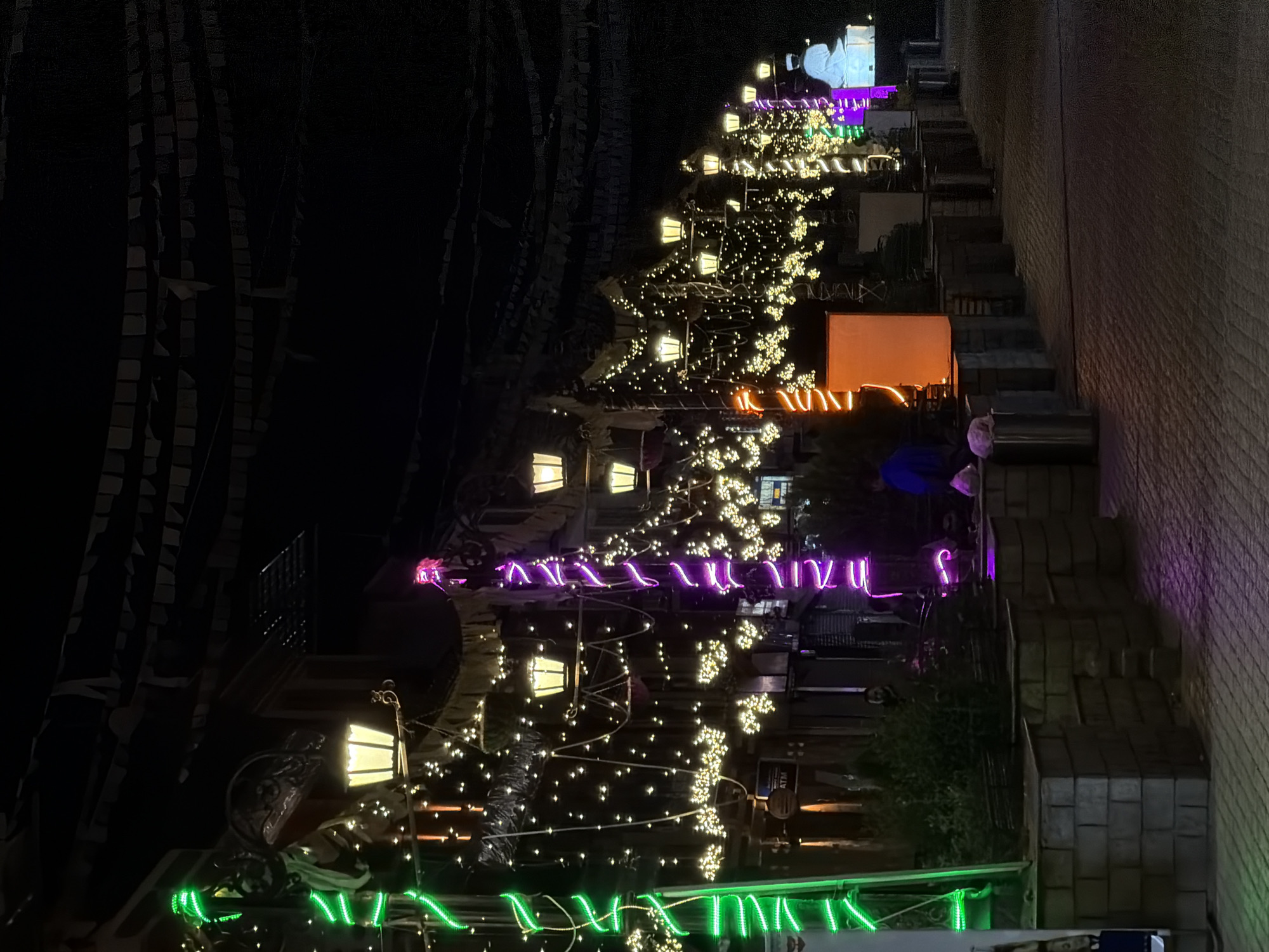 Leh's streets glow with lights, prayer flags, and festive décor