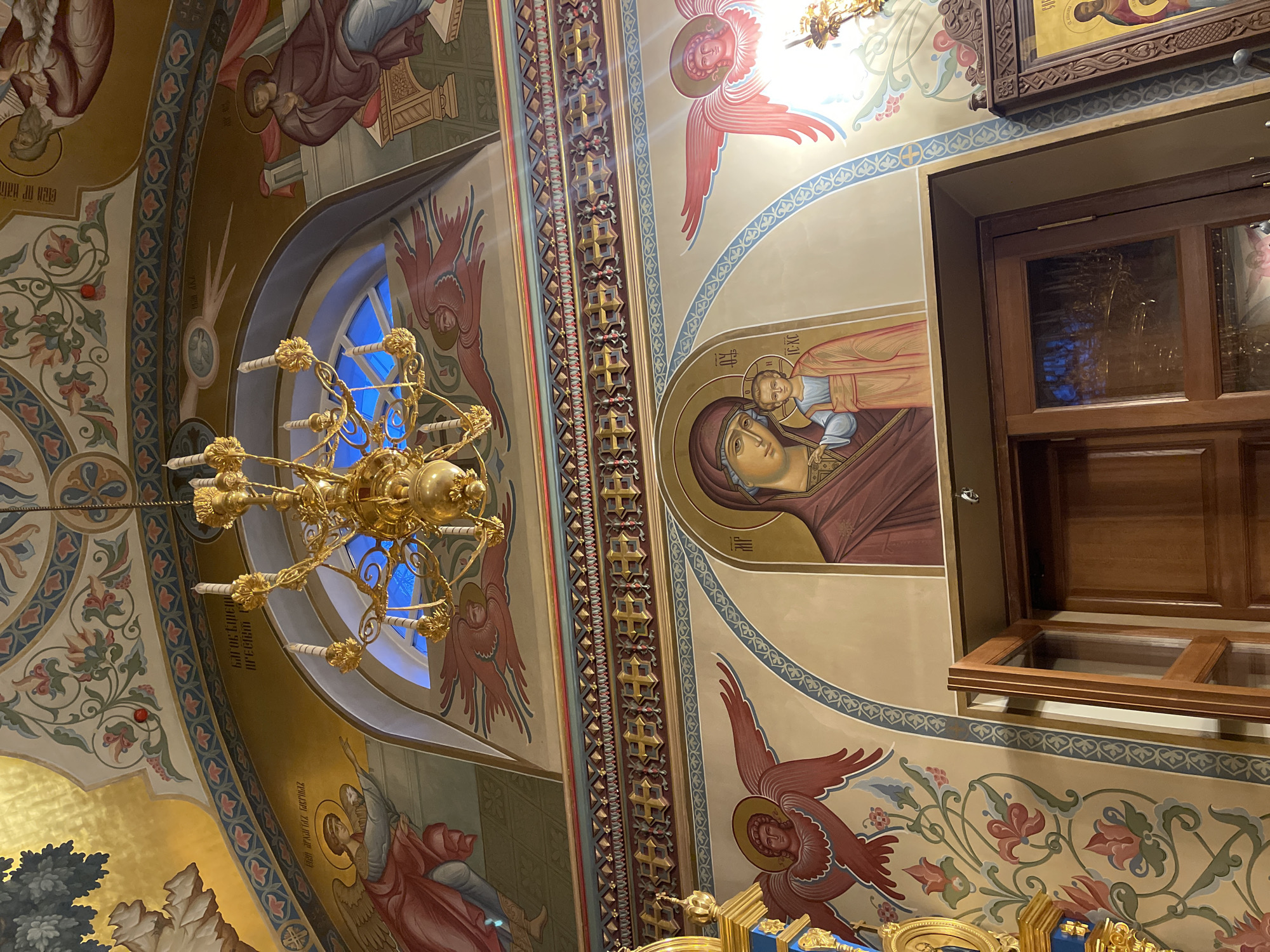 Orthodox church interior documented in Moscow