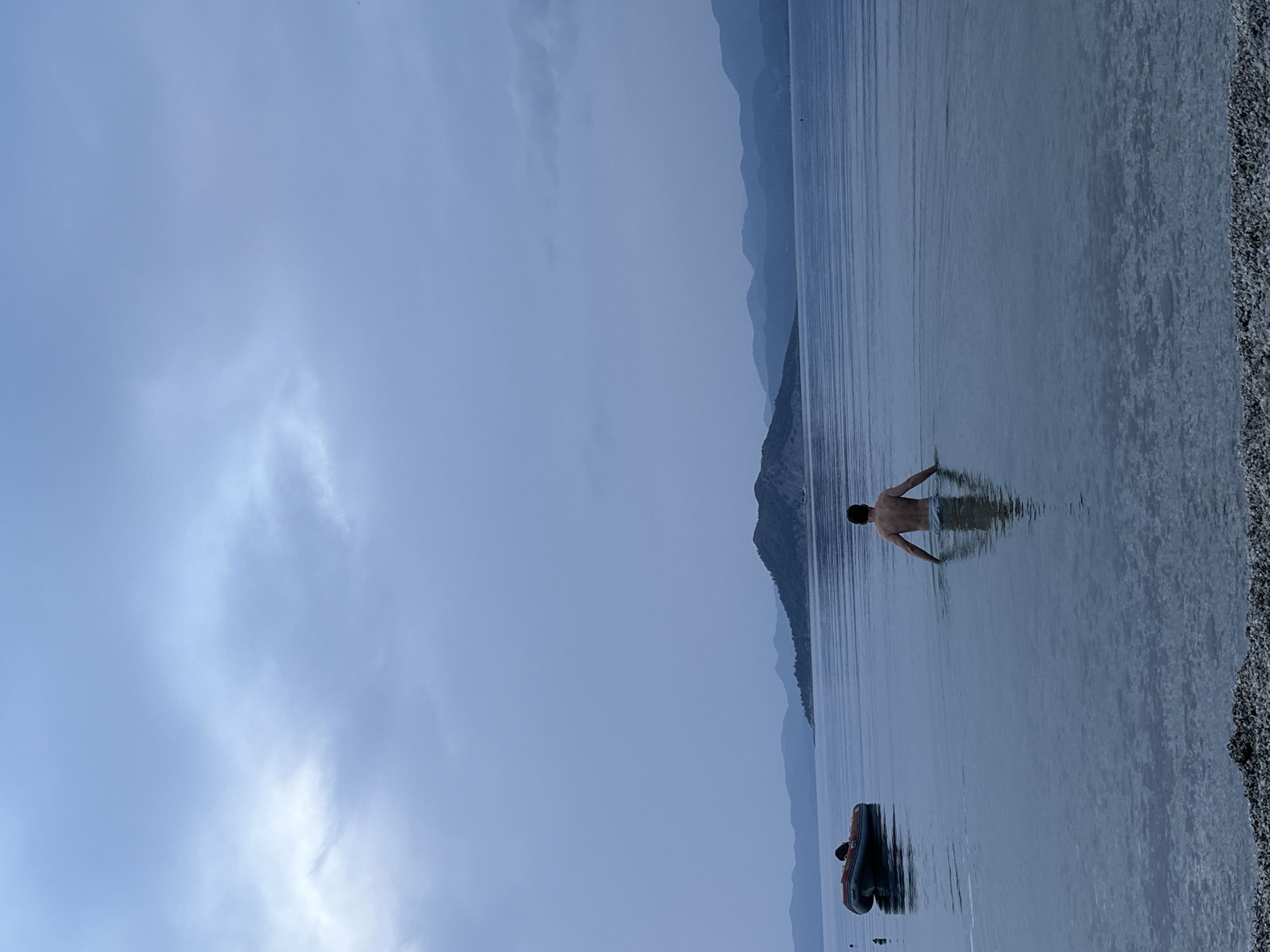 Beachgoers enjoy overcast afternoon at Fethiye, Turkey coast