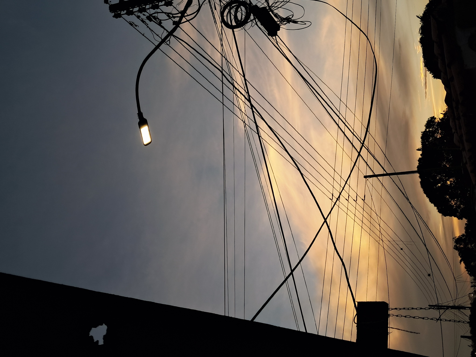 Evening infrastructure scenes documented in Juan Griego, Venezuela