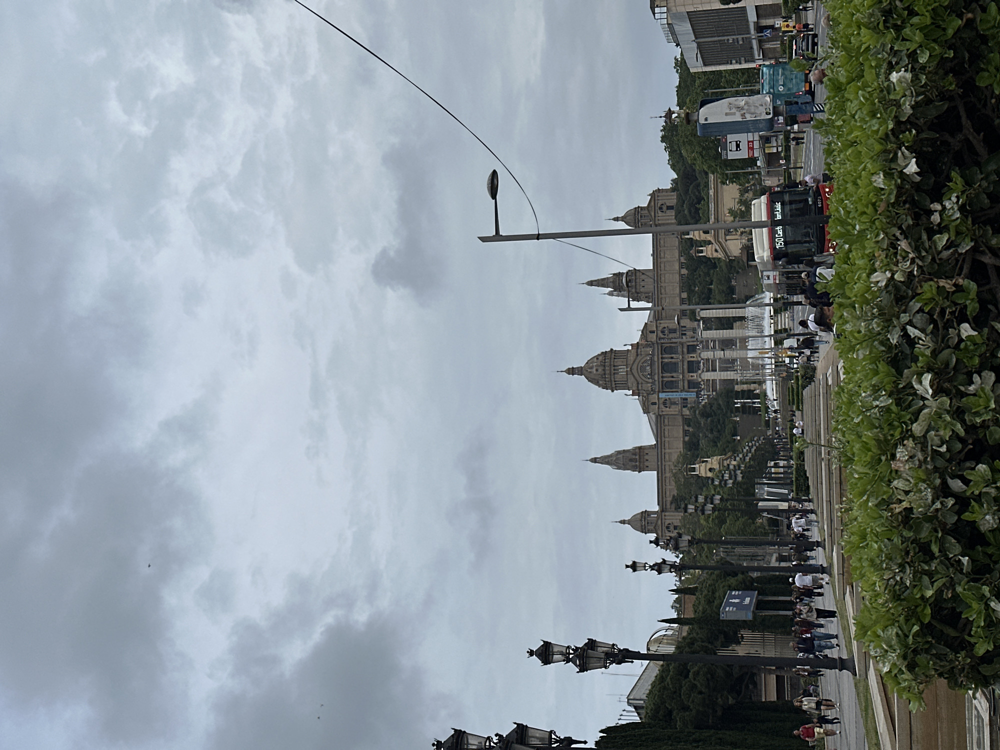 Visitor captures Barcelona's MNAC museum and Venetian Towers