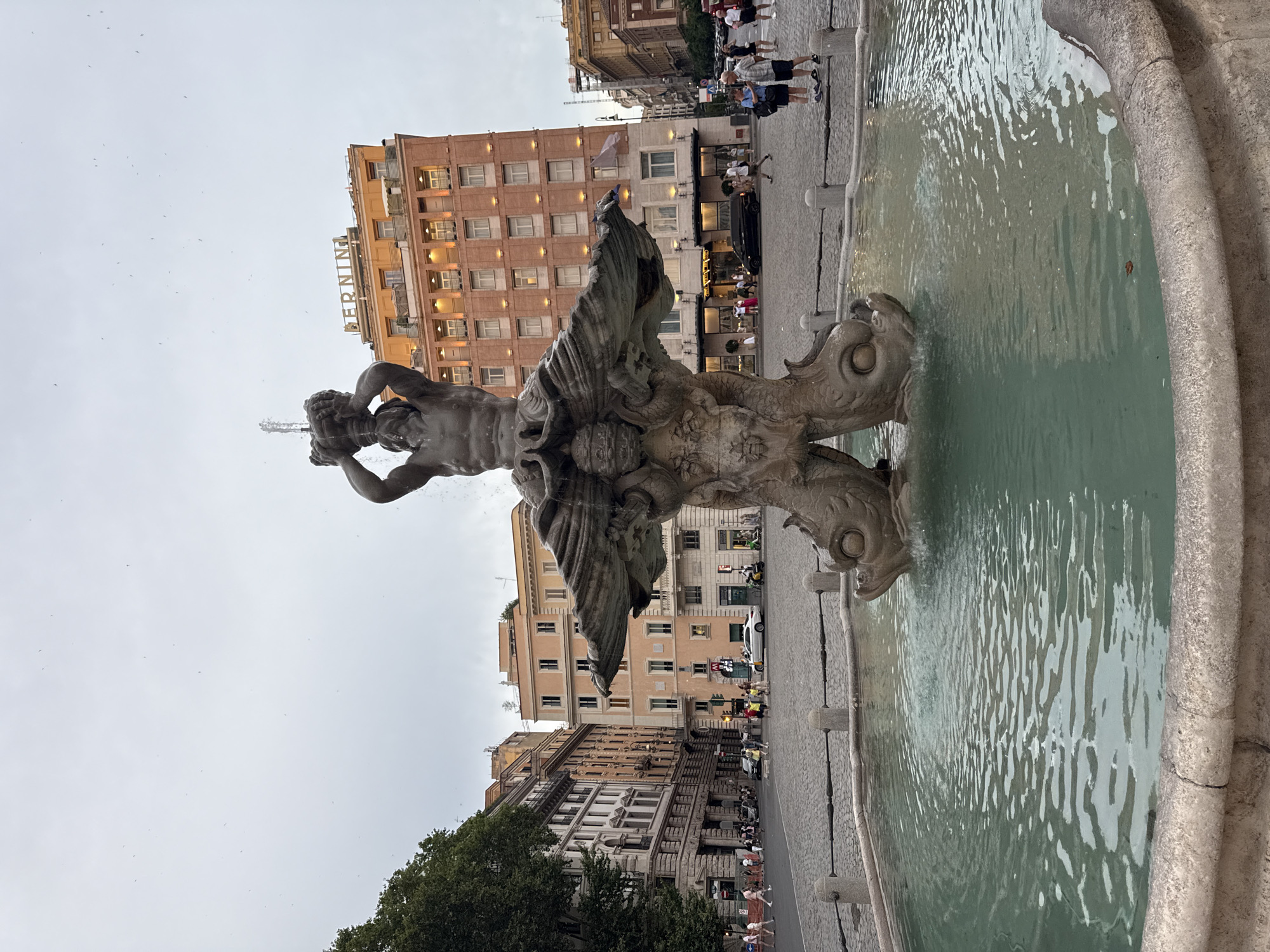 Touring Rome's iconic fountains at golden hour