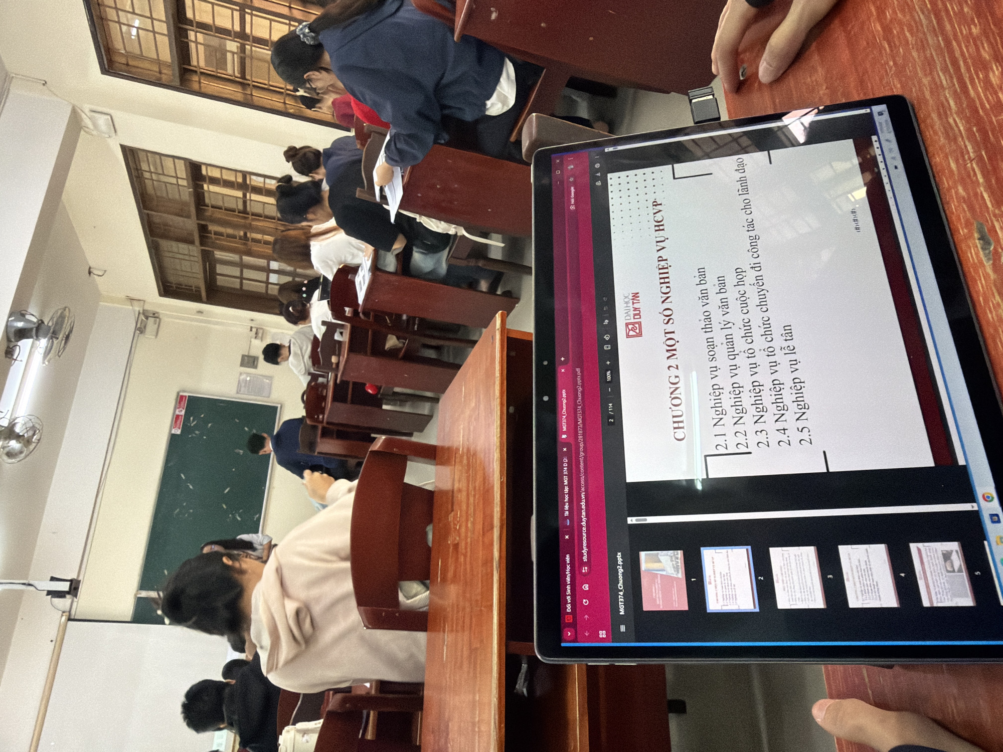 Late night lecture session at Duy Tan University