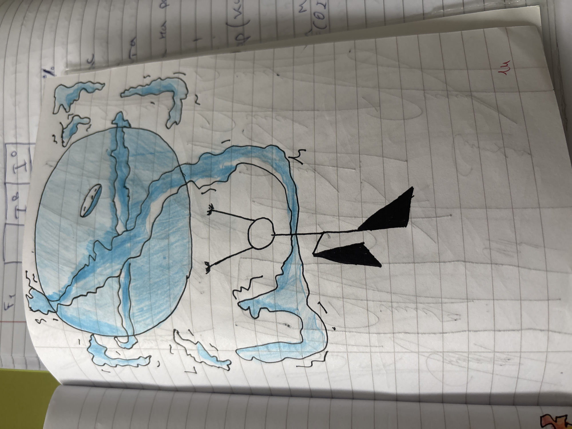 Student documents classroom doodling session in Bulgarian school