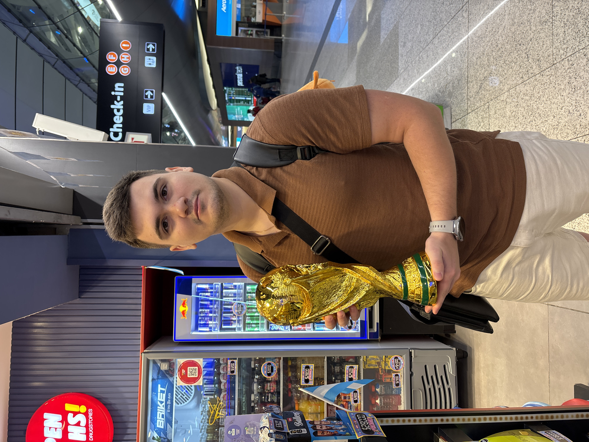 FIFA World Cup trophy replicas spotted at Buenos Aires Ezeiza airport