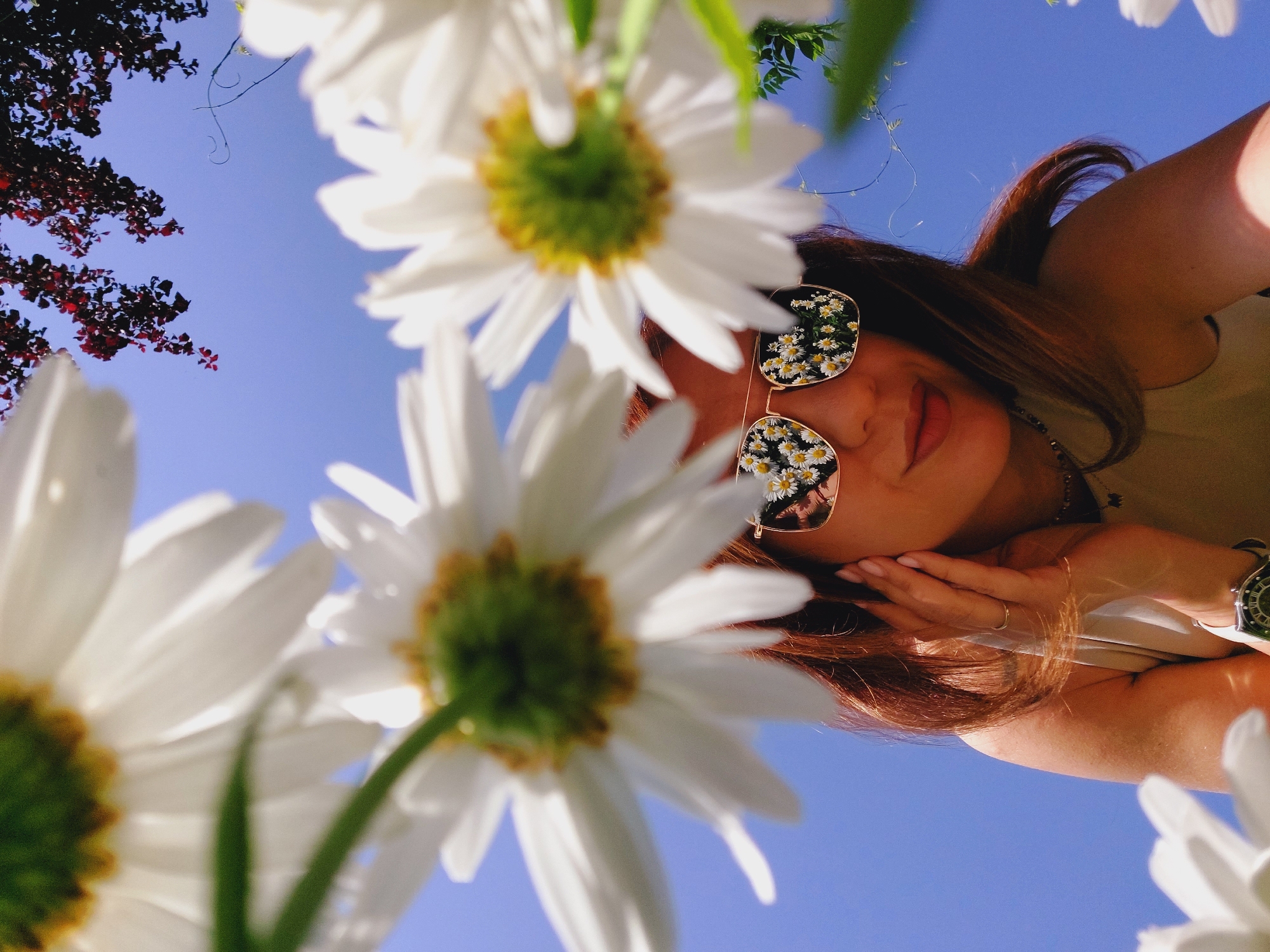 Playful daisy field portraits on a bright Sofia morning