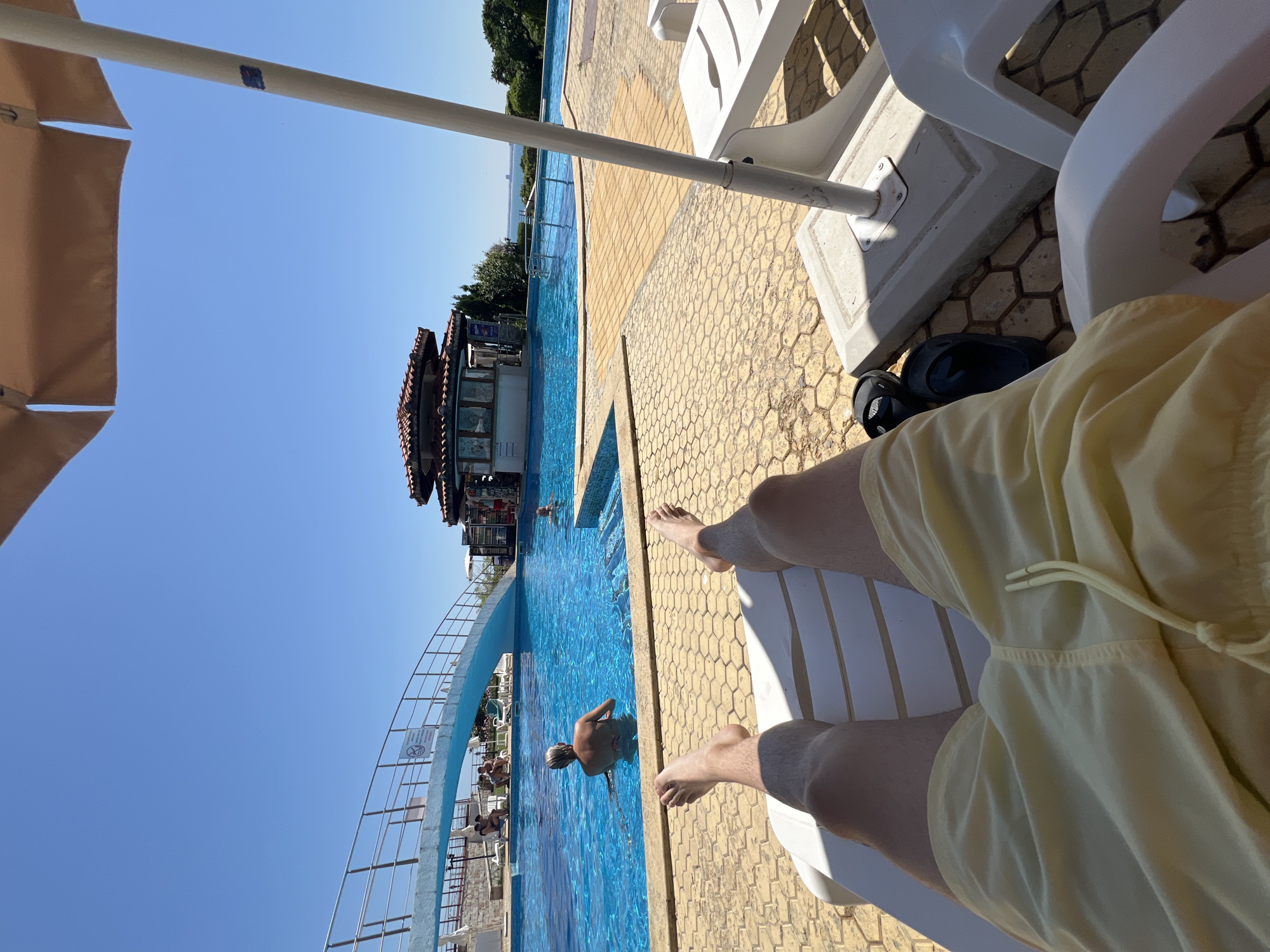 Poolside afternoon in Sveti Vlas with sea views