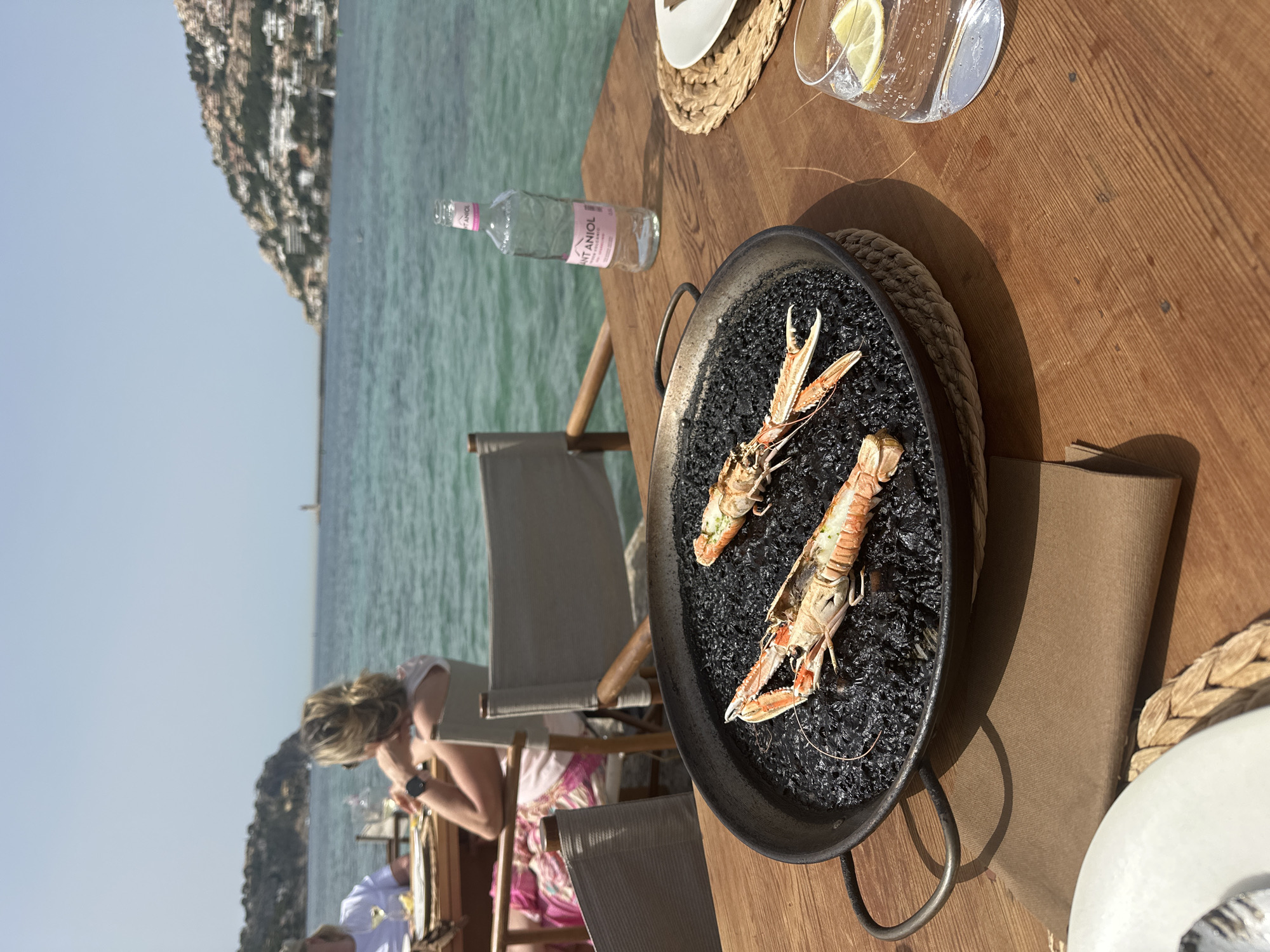 Seafood lunch documented at Andratx restaurant, Spain