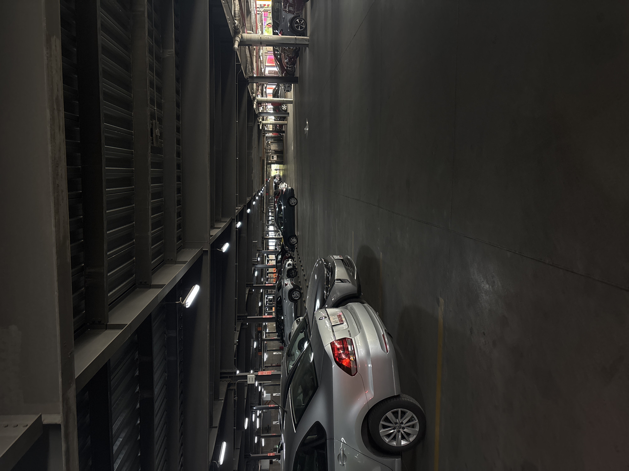 Indoor parking garage documented in San Pedro Cholula, Mexico