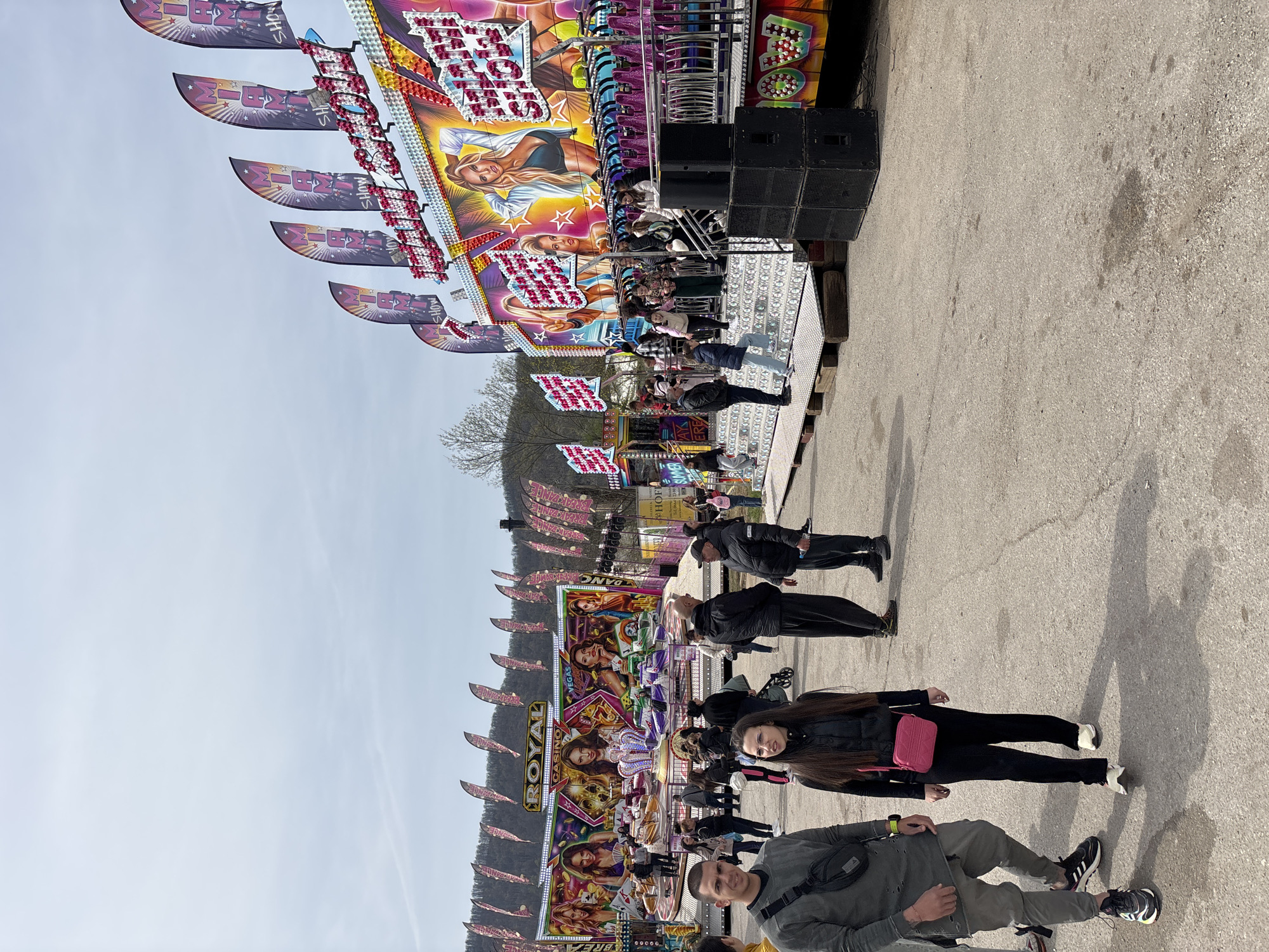 Fairground draws crowds in Botevgrad, Bulgaria