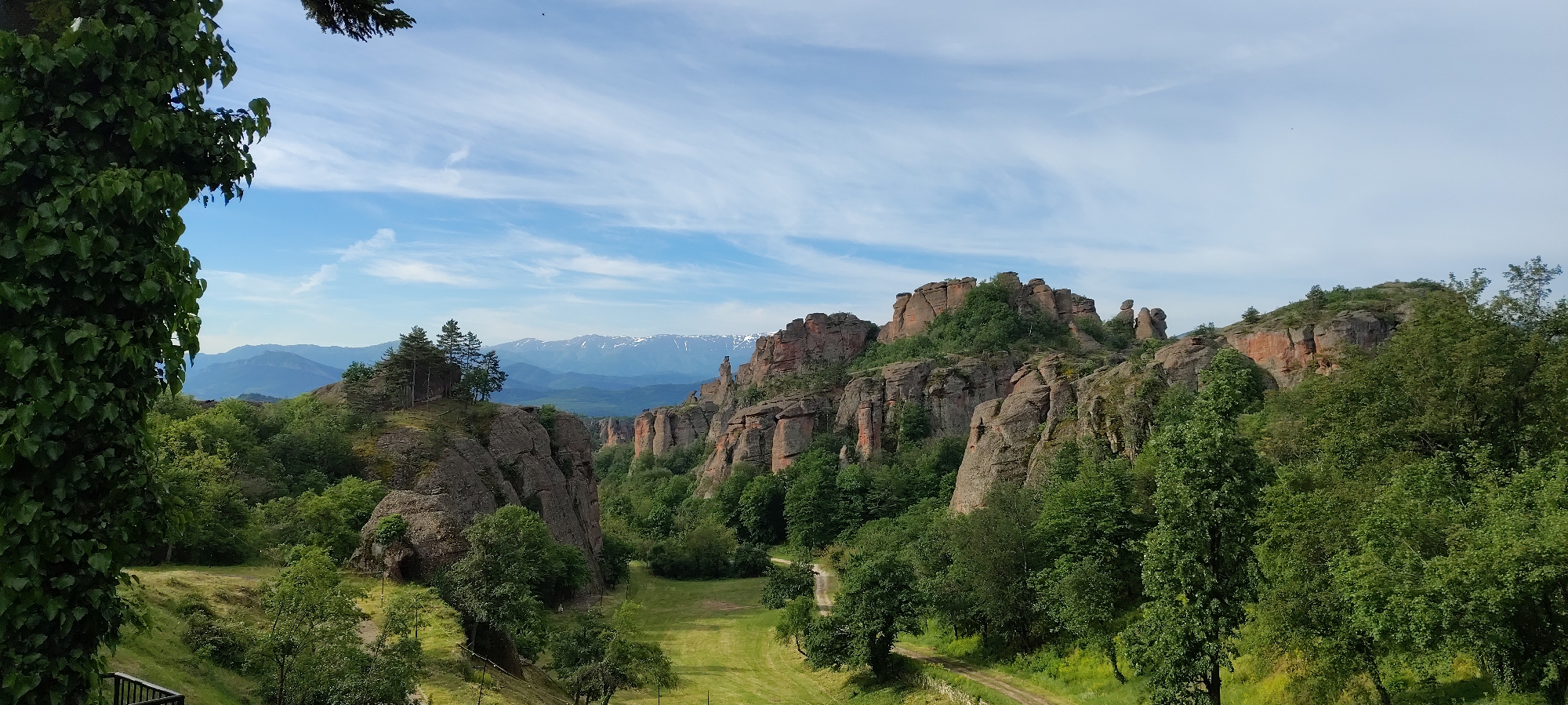 Morning view captured of Belogradchik Rocks geological formation, Bulgaria