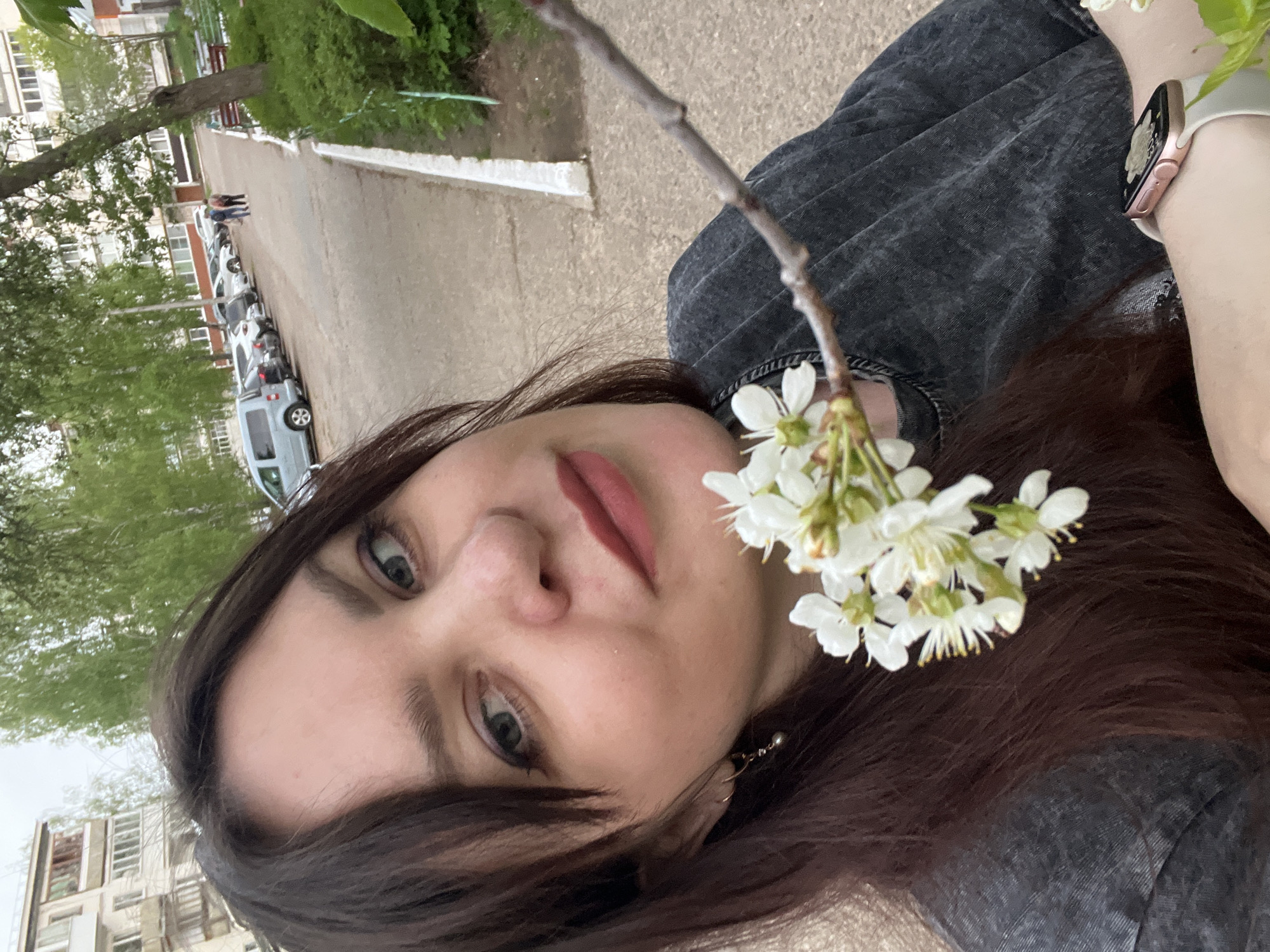 Spring evening documented in Noviy: cooking, flowers, dog walking