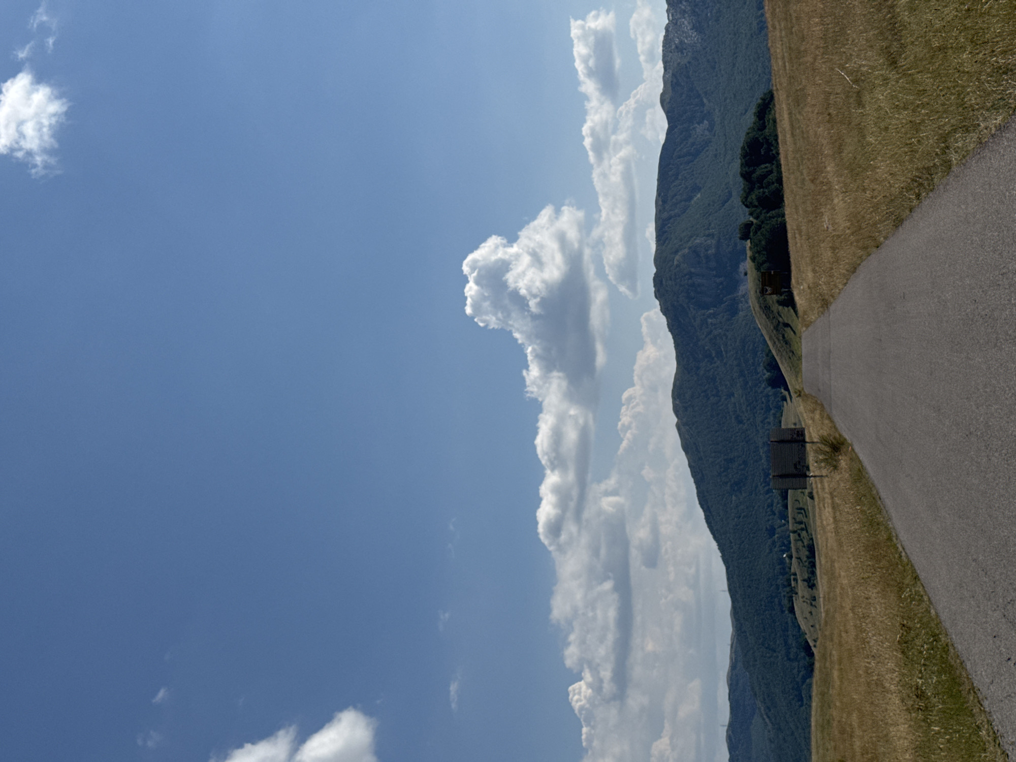 Rolling hills and mountain roads in rural Montenegro
