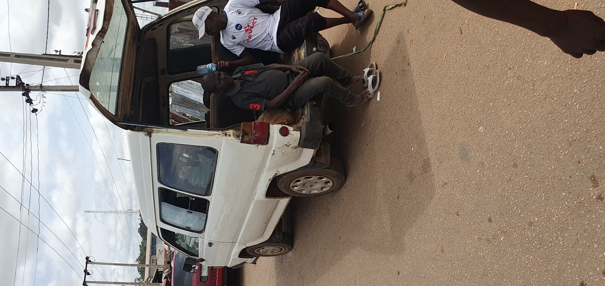 Everyday street life and transport in Bukuru, Nigeria