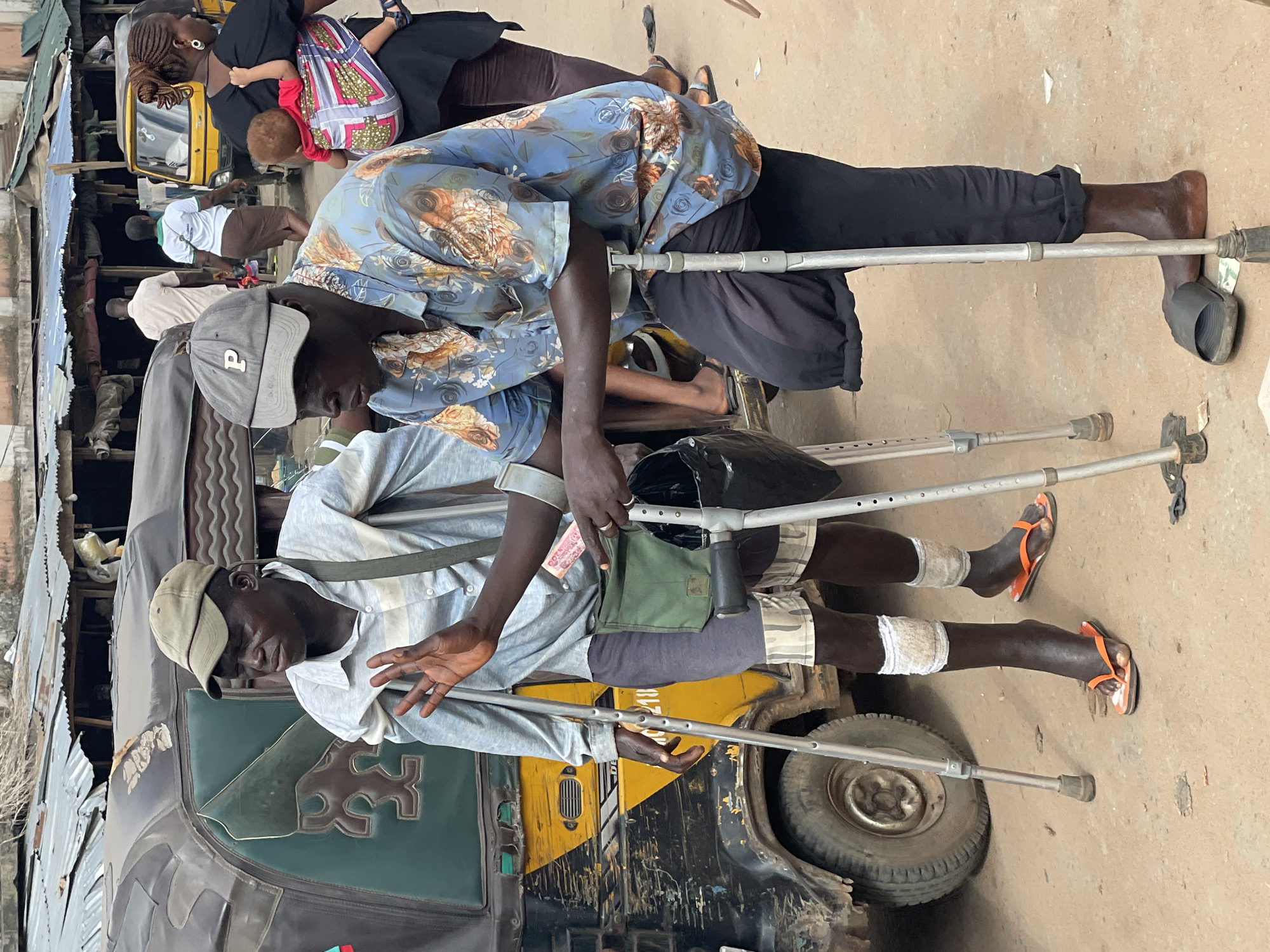 People with disabilities navigate busy Nigerian streets independently