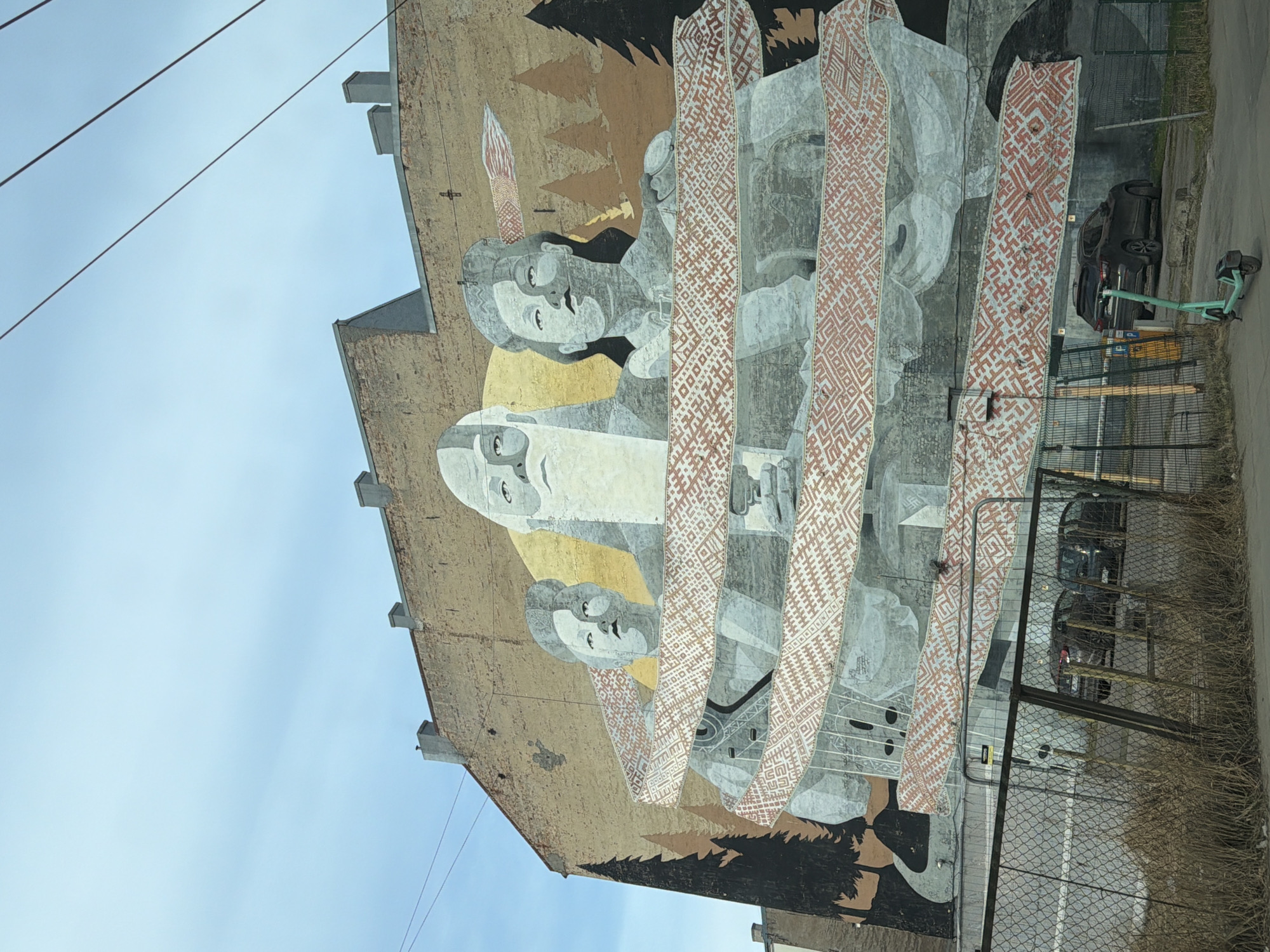 Riga street art and historic architecture documented by witnesses