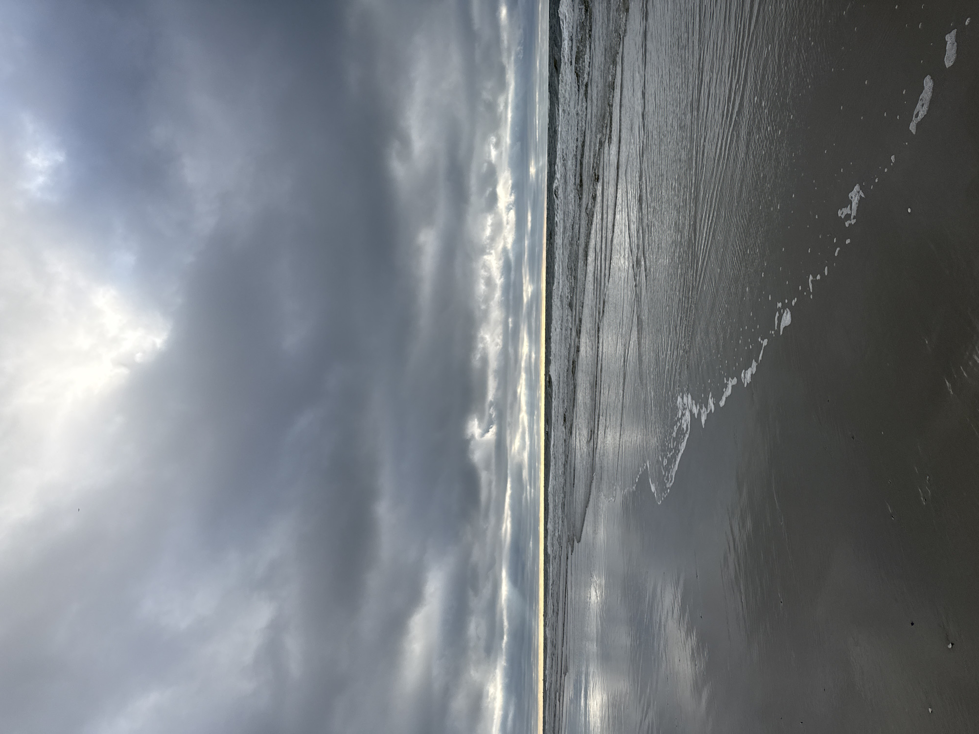 Moody low tide on Langeoog's North Sea beach