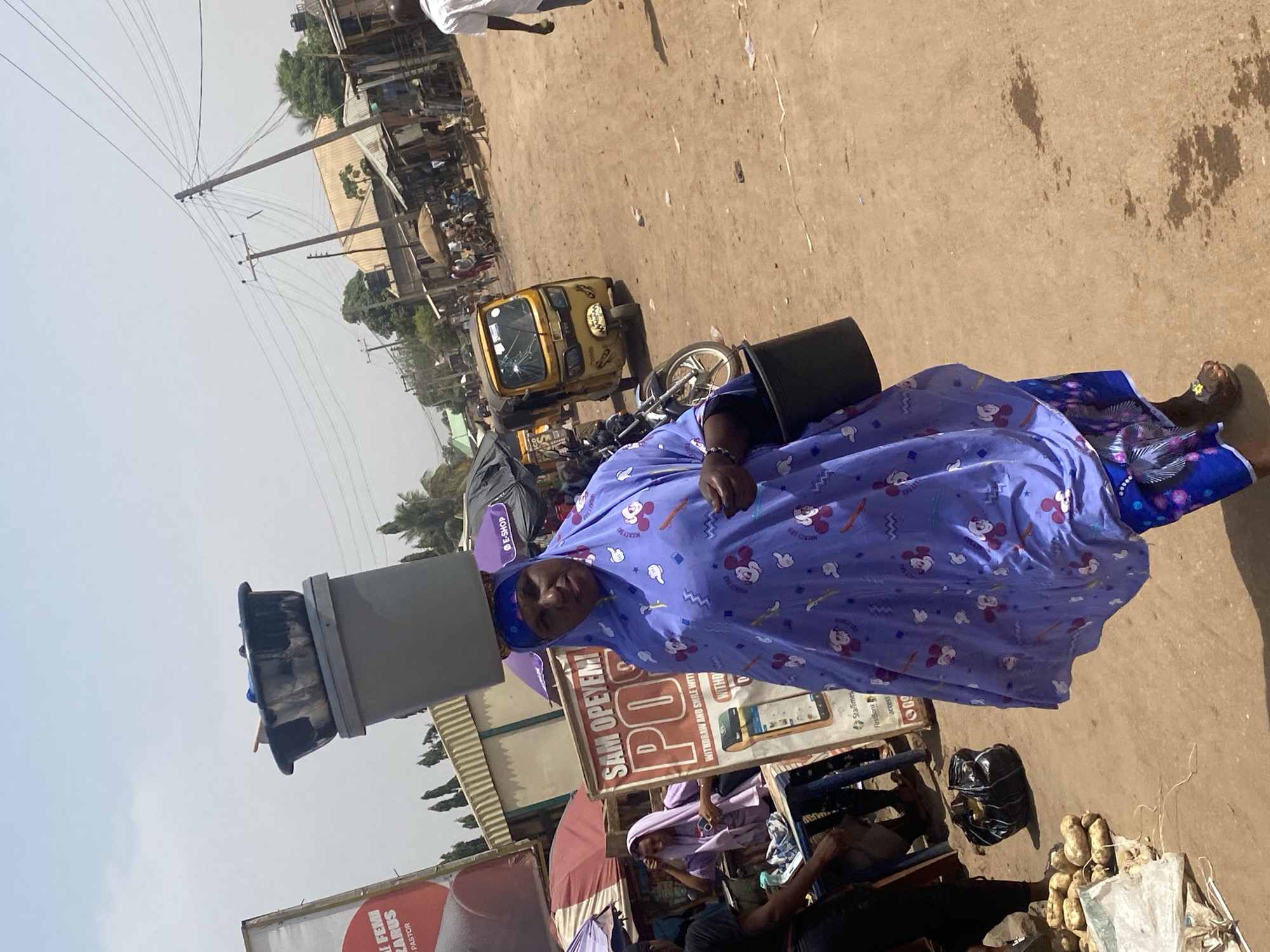 Market activity and bakery scenes documented in Rido Nigeria