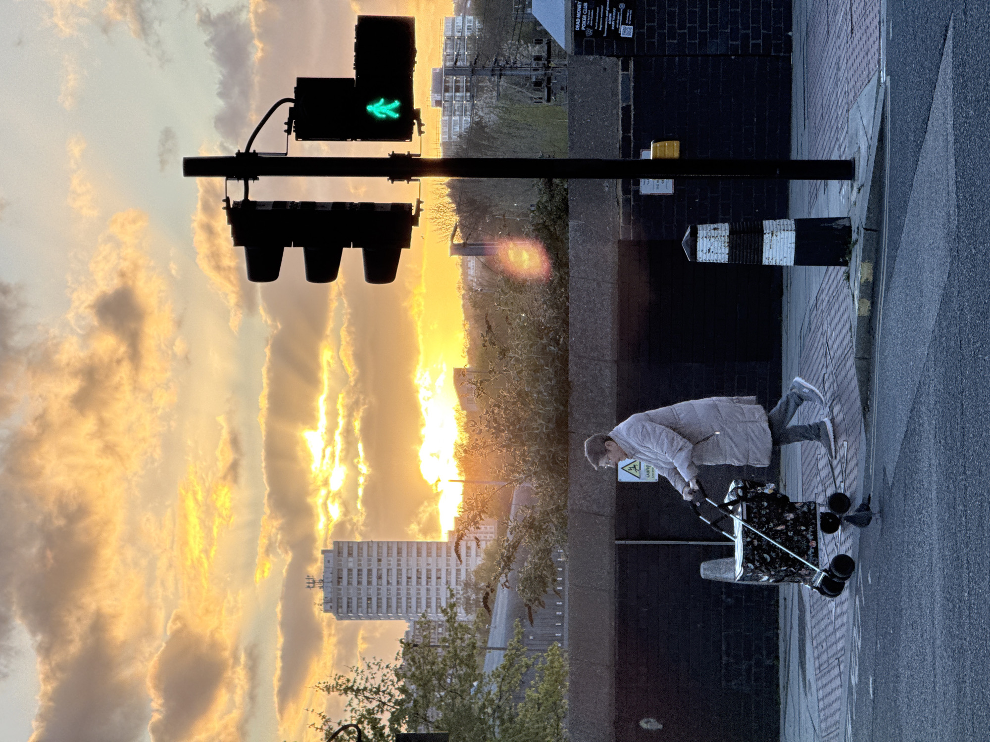 Evening pedestrian scene captured in Kentish Town, London