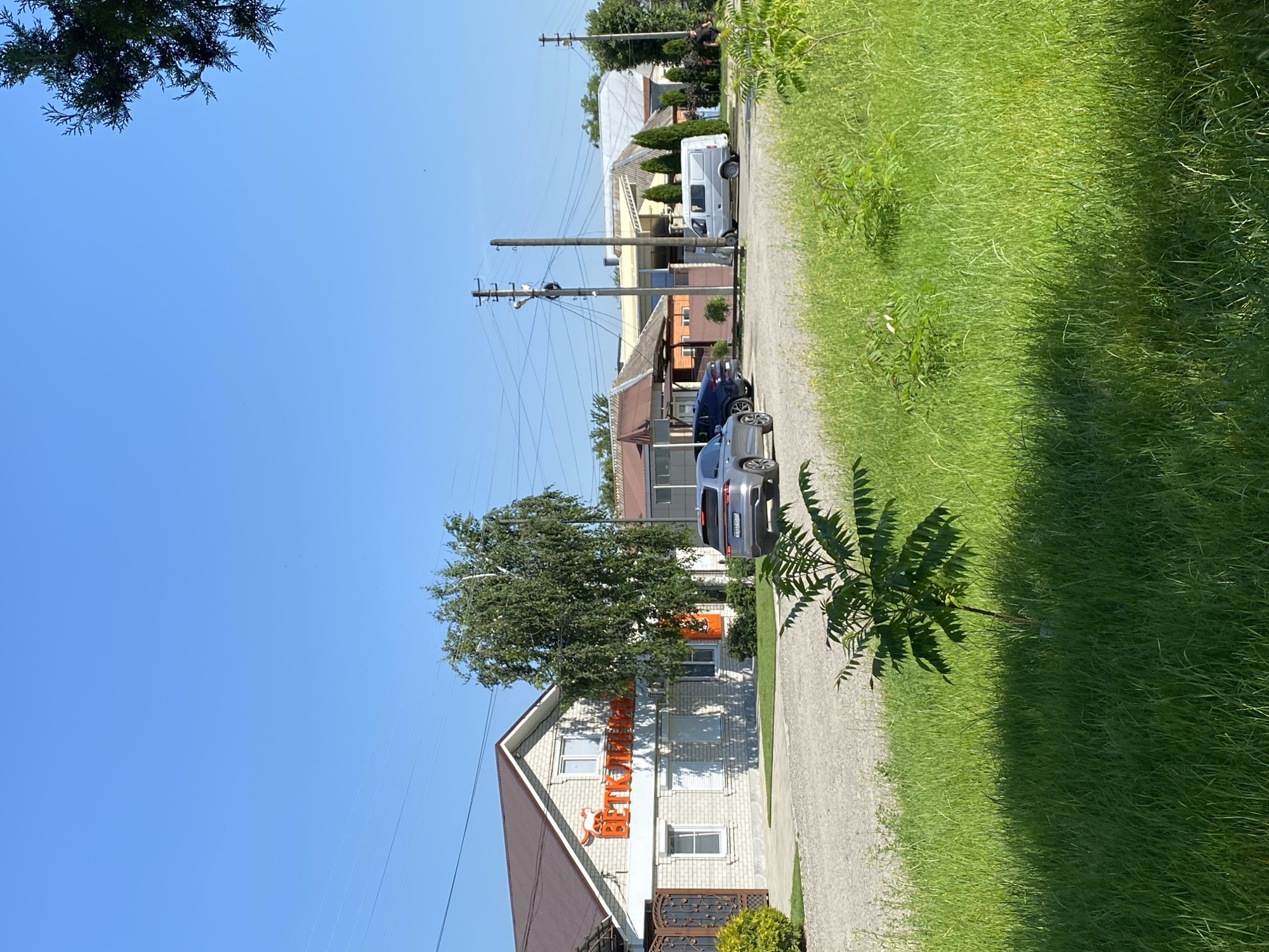 A quiet summer morning through the streets of Maykop