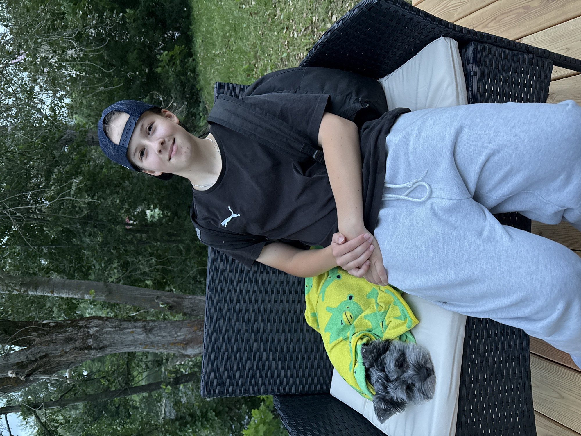 Schnauzer in a frog towel steals the show in Chaikovsky