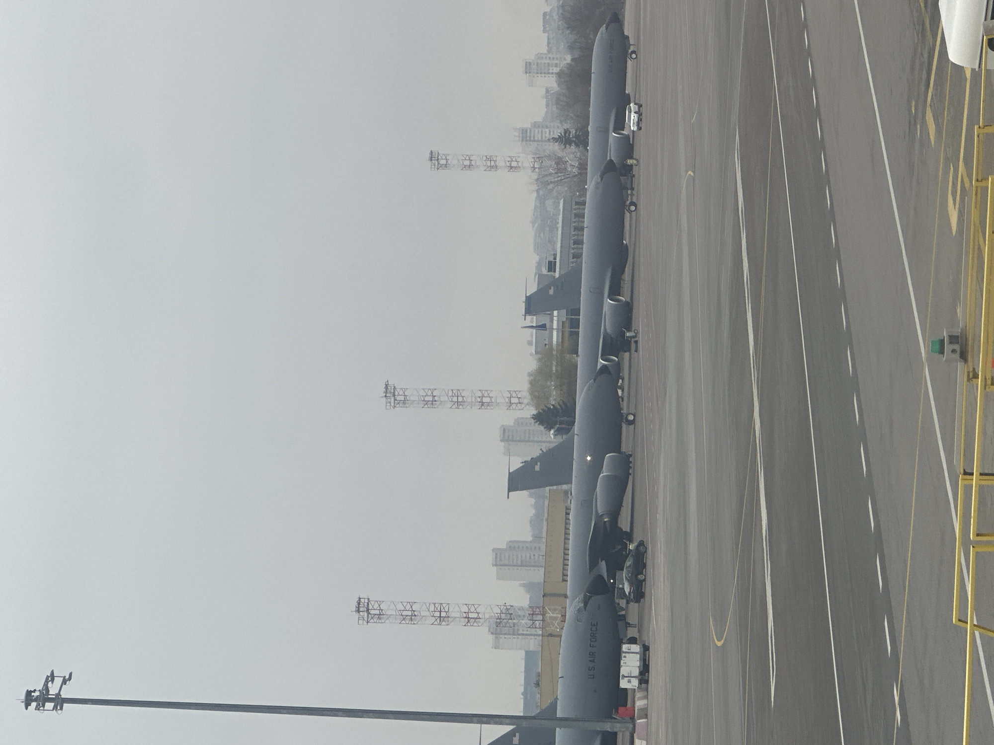 Military and commercial aircraft spotted at Sofia Airport
