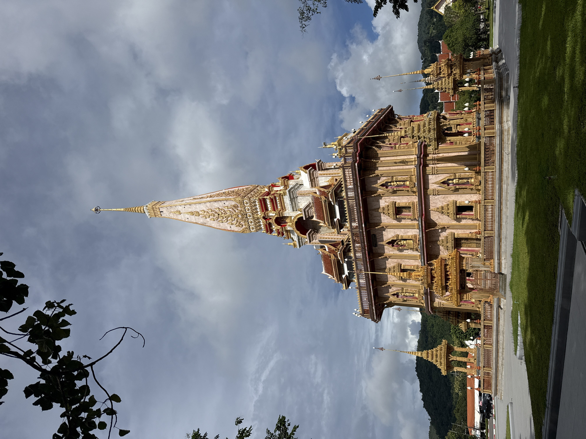 Wat Chalong temple visit with procession, music, and architecture