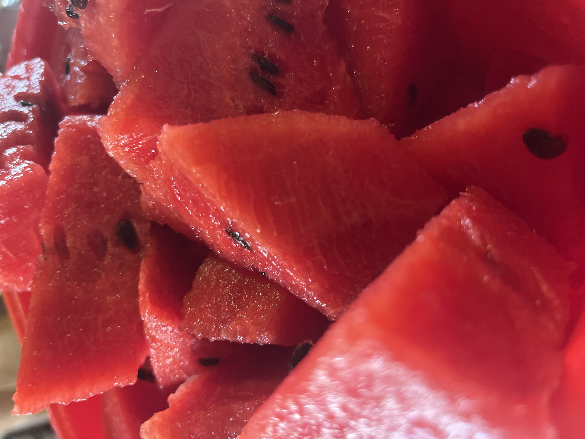 Watermelon and cold KEO in a Cypriot kitchen