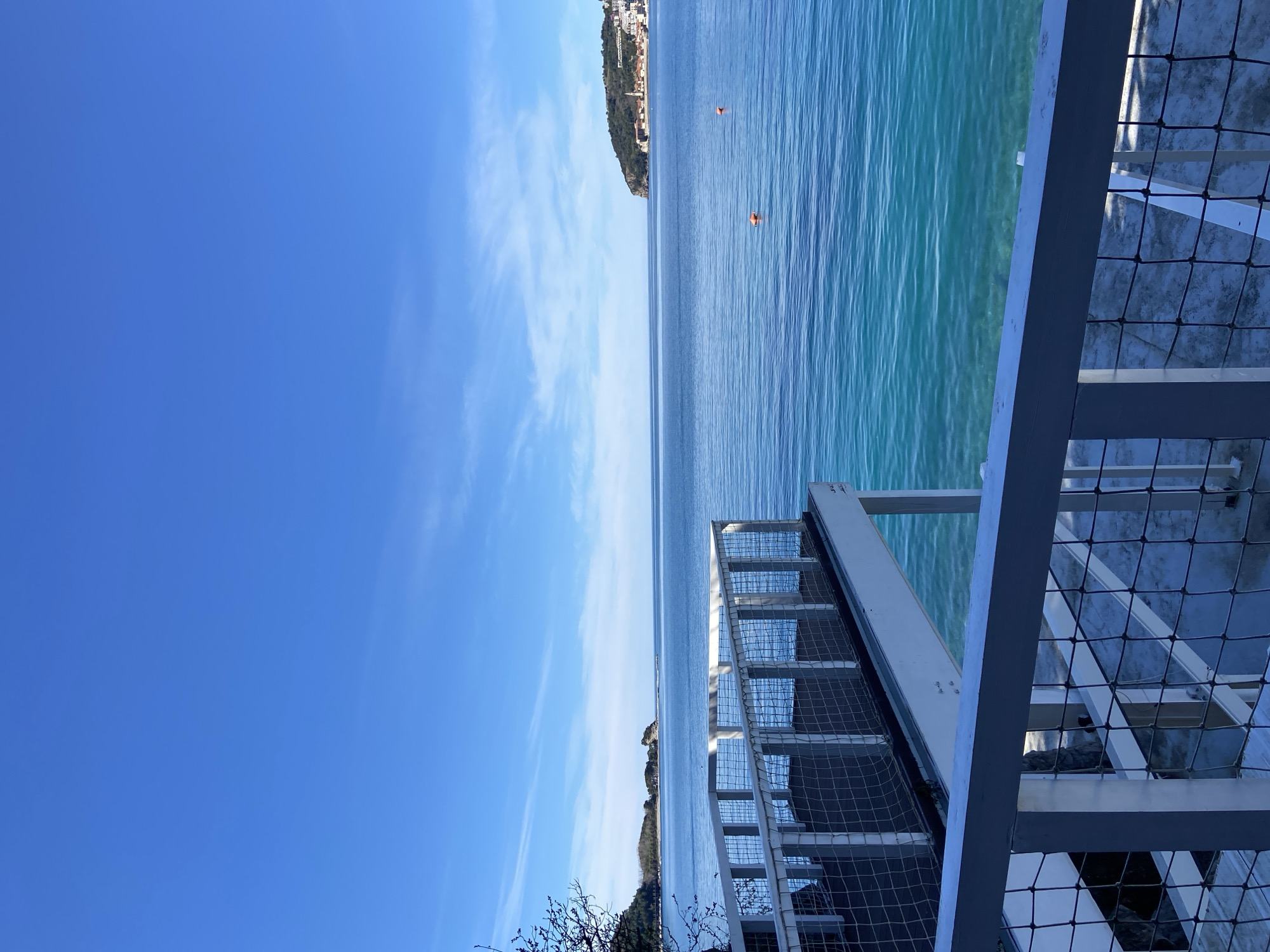 Morning beach life and street scenes in Budva, Montenegro