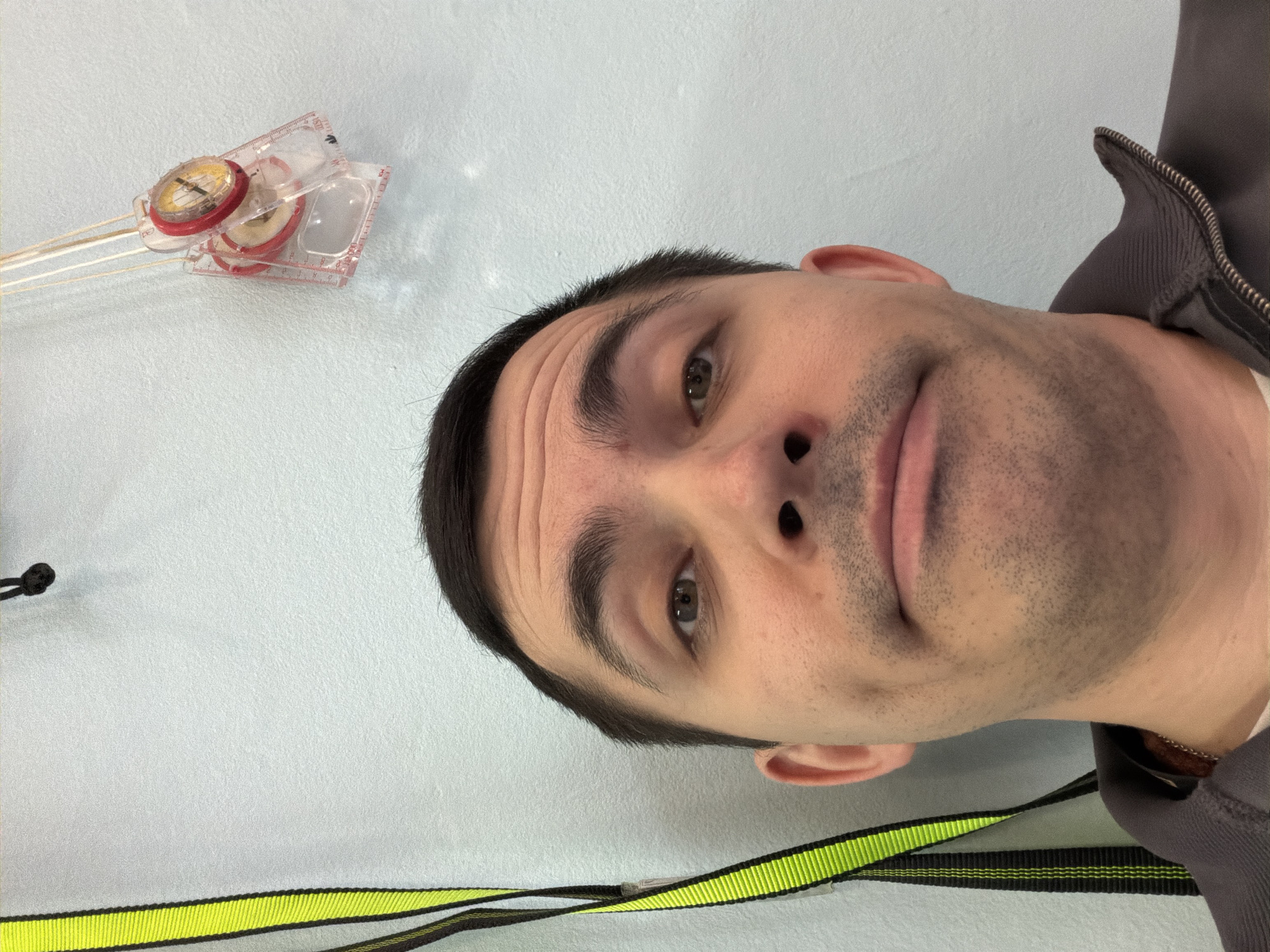 Man takes selfie in Izhevsk, Russia