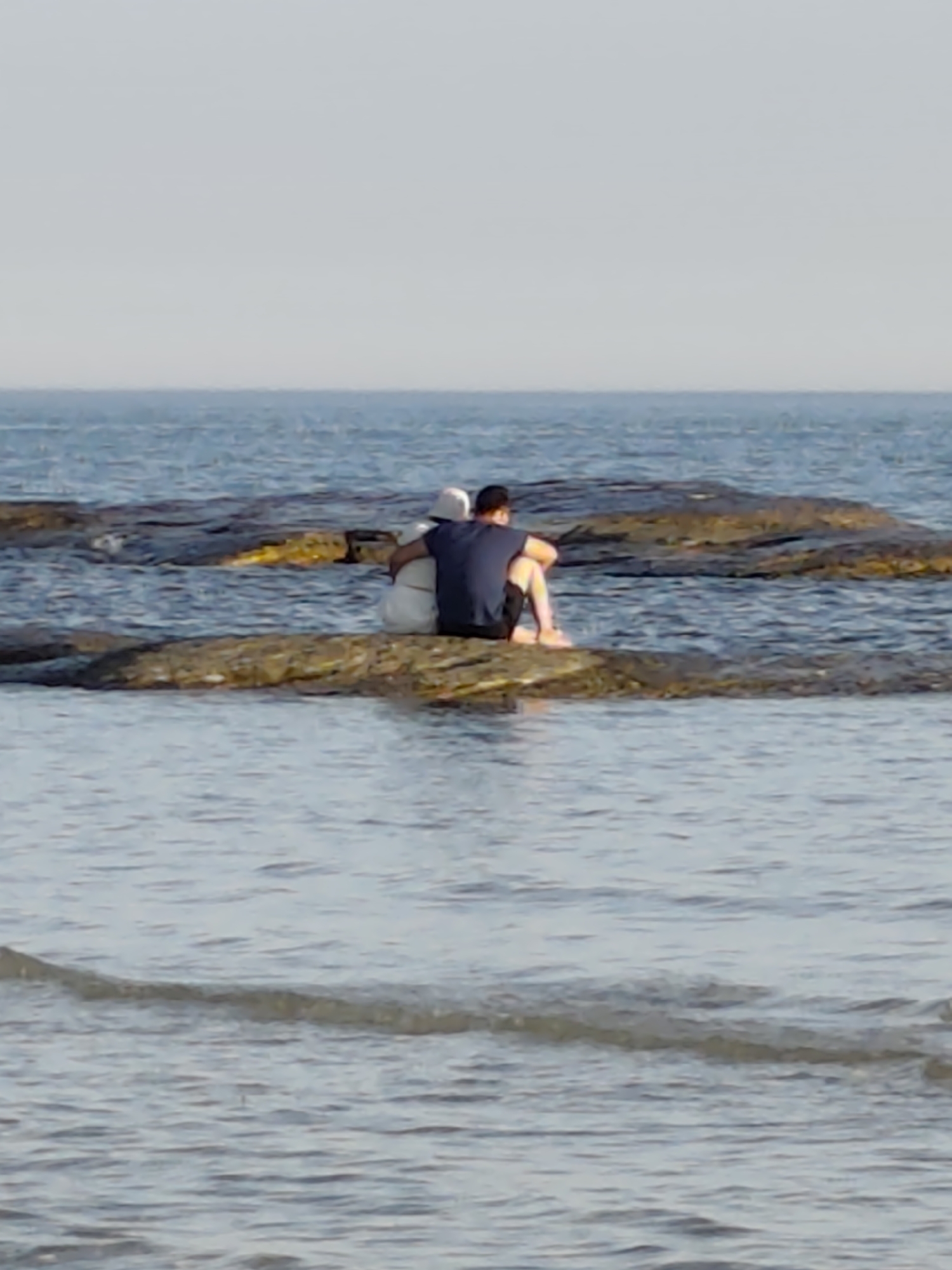 Lazy afternoon on the Caspian Sea coast in Aktau