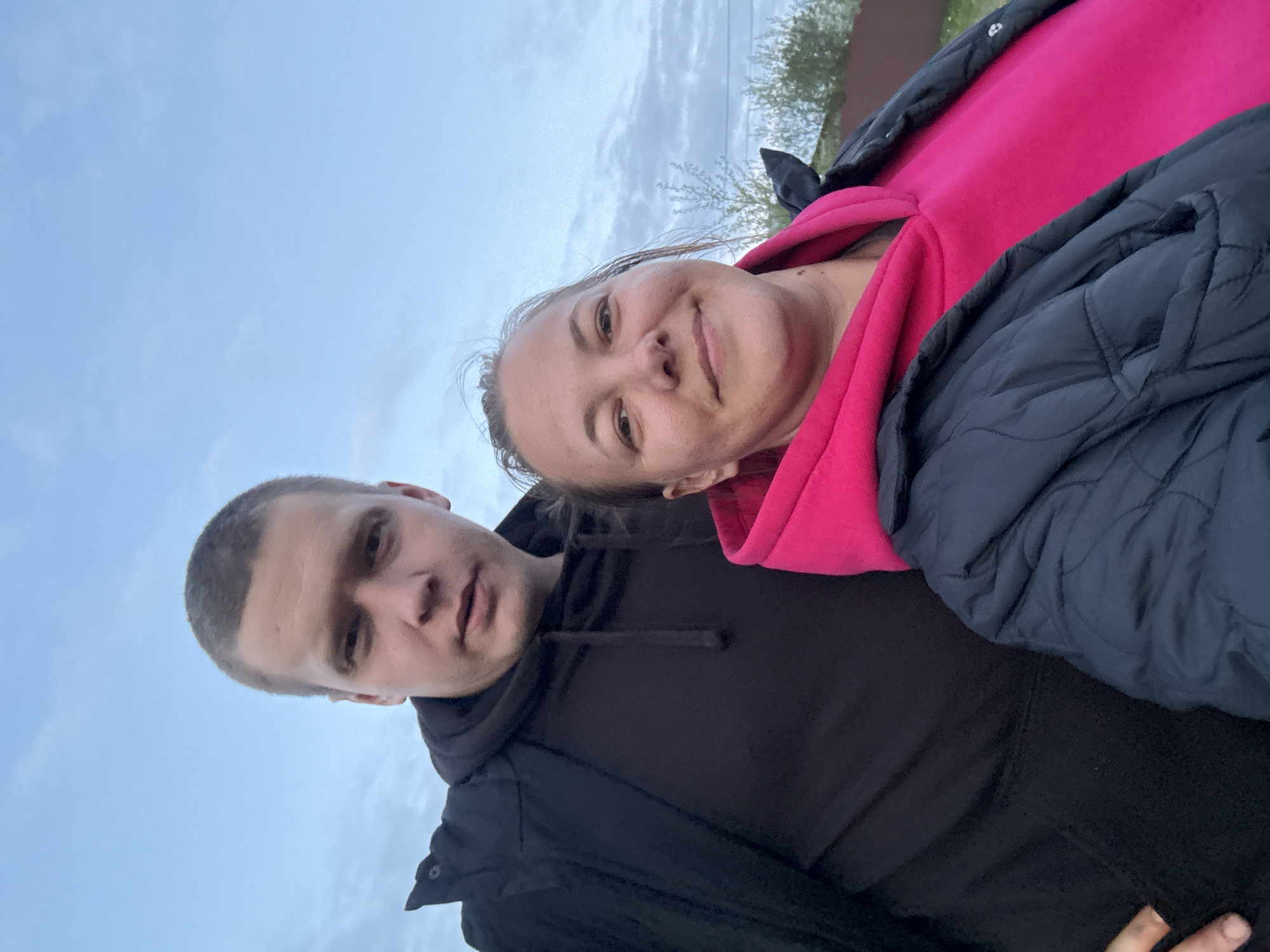Couple observed together outdoors in Dmitrov, Russia