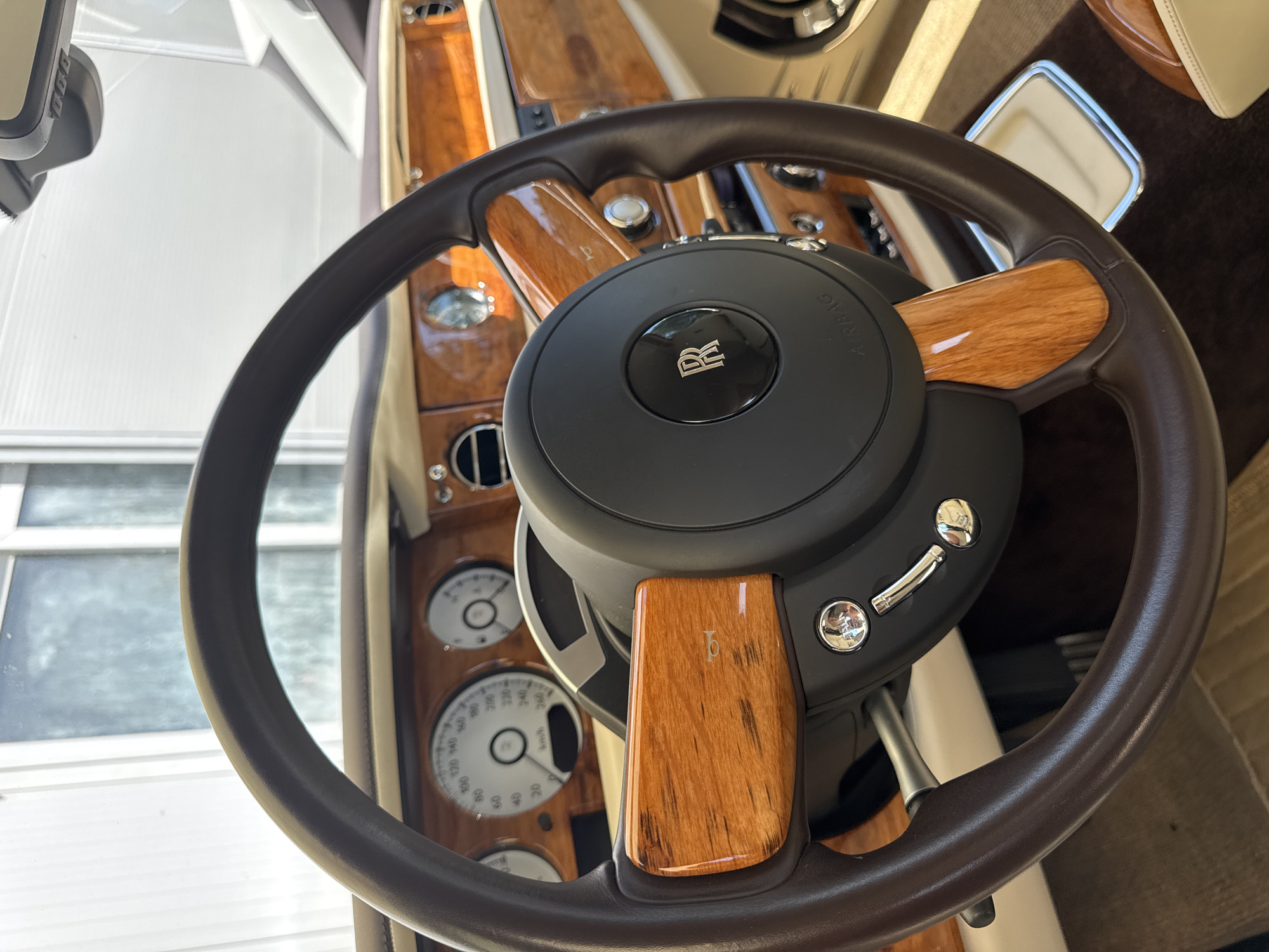 Up-close look at a Rolls-Royce interior in Dub, Montenegro
