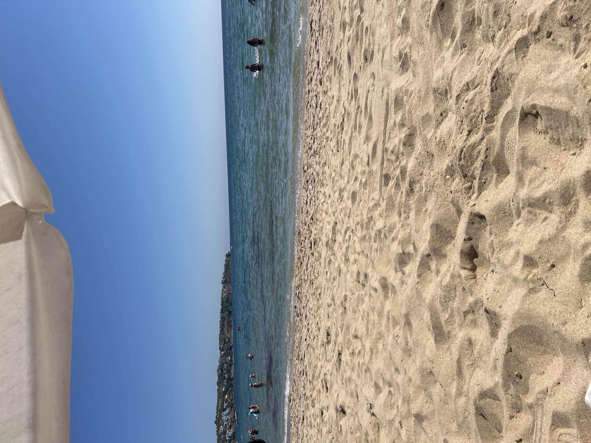 Lazy summer morning on the beach in Sozopol, Bulgaria.
