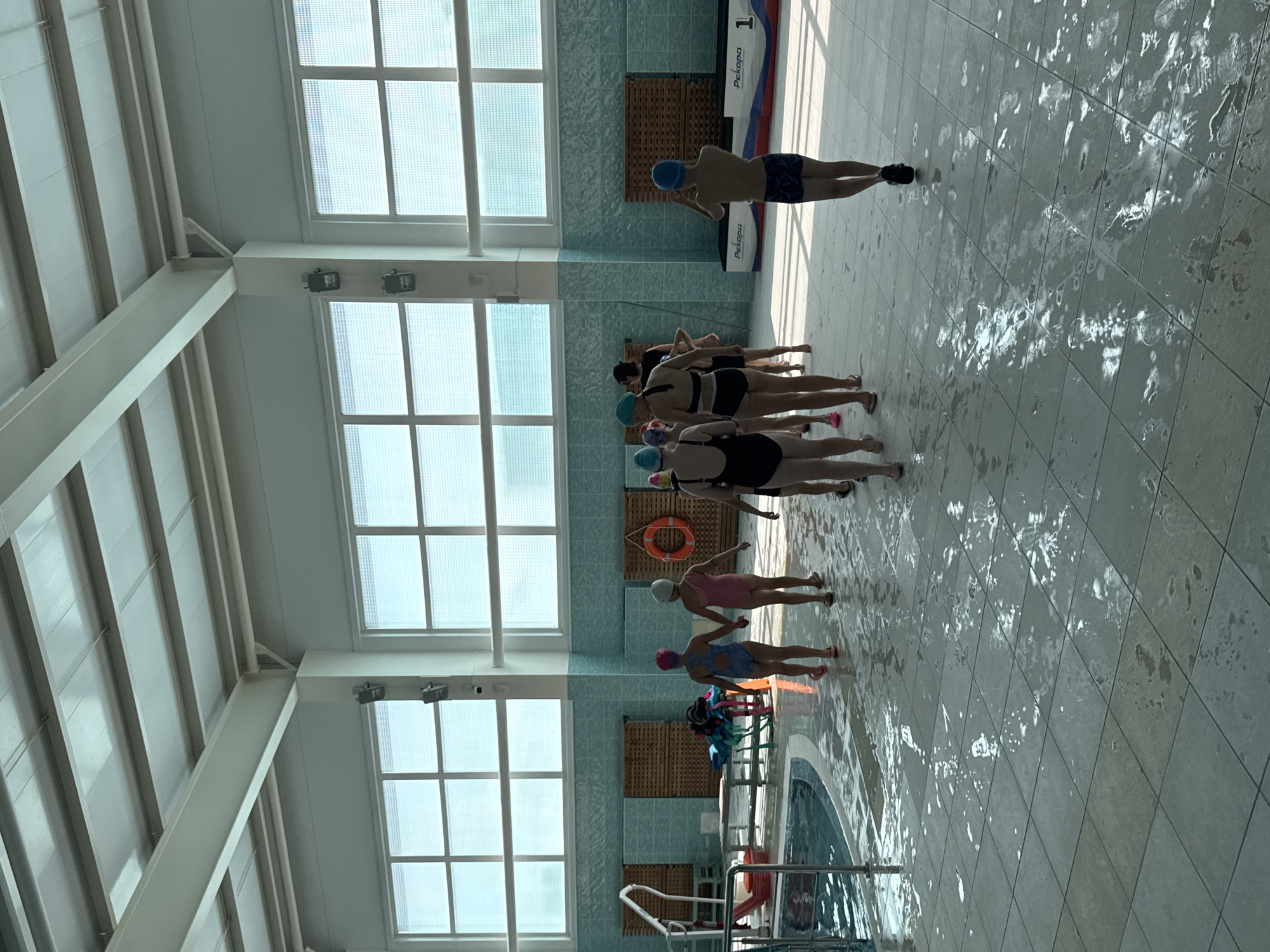Swim session underway at an indoor pool in Perm