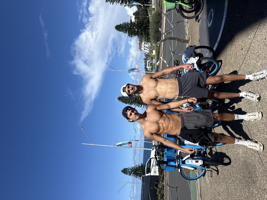Two men spotted on Bondi Beach walkway