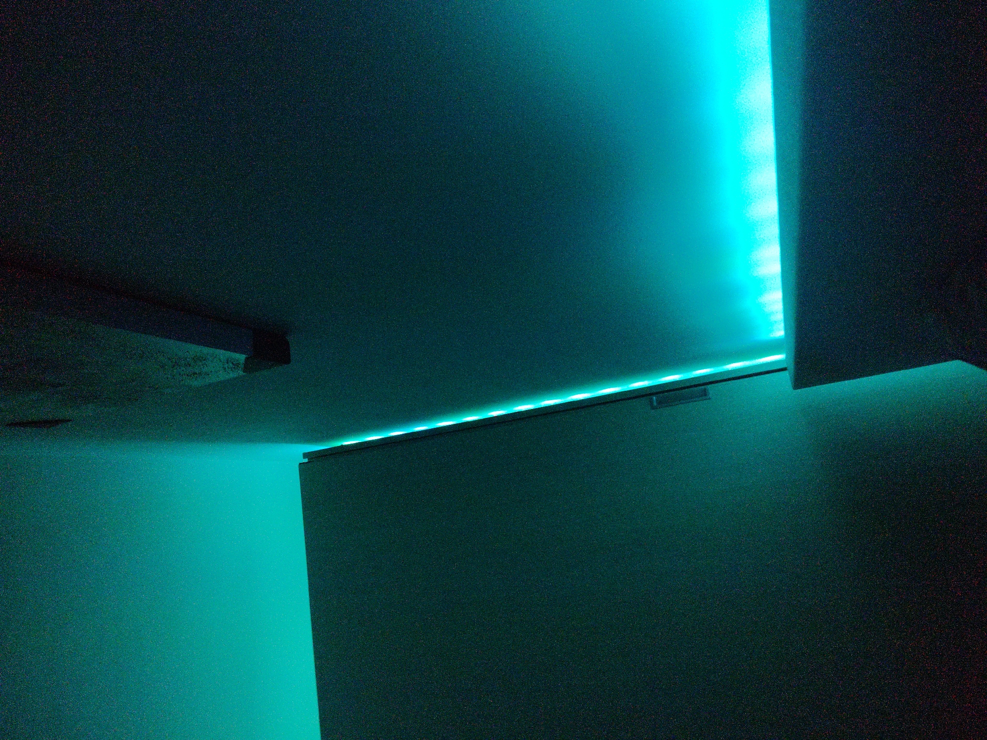 Nighttime indoor gathering documented in Burgas with ambient lighting