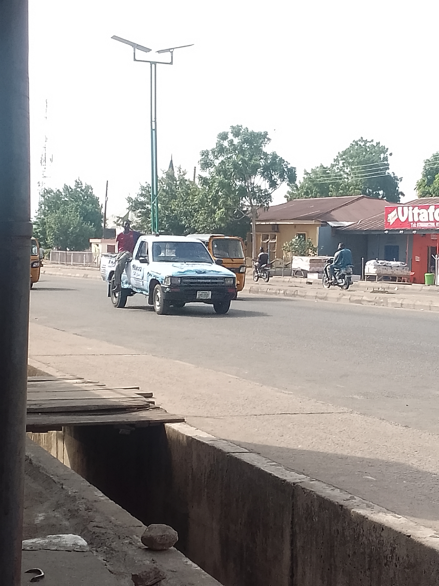 Morning street life documented in Pantame, Nigeria
